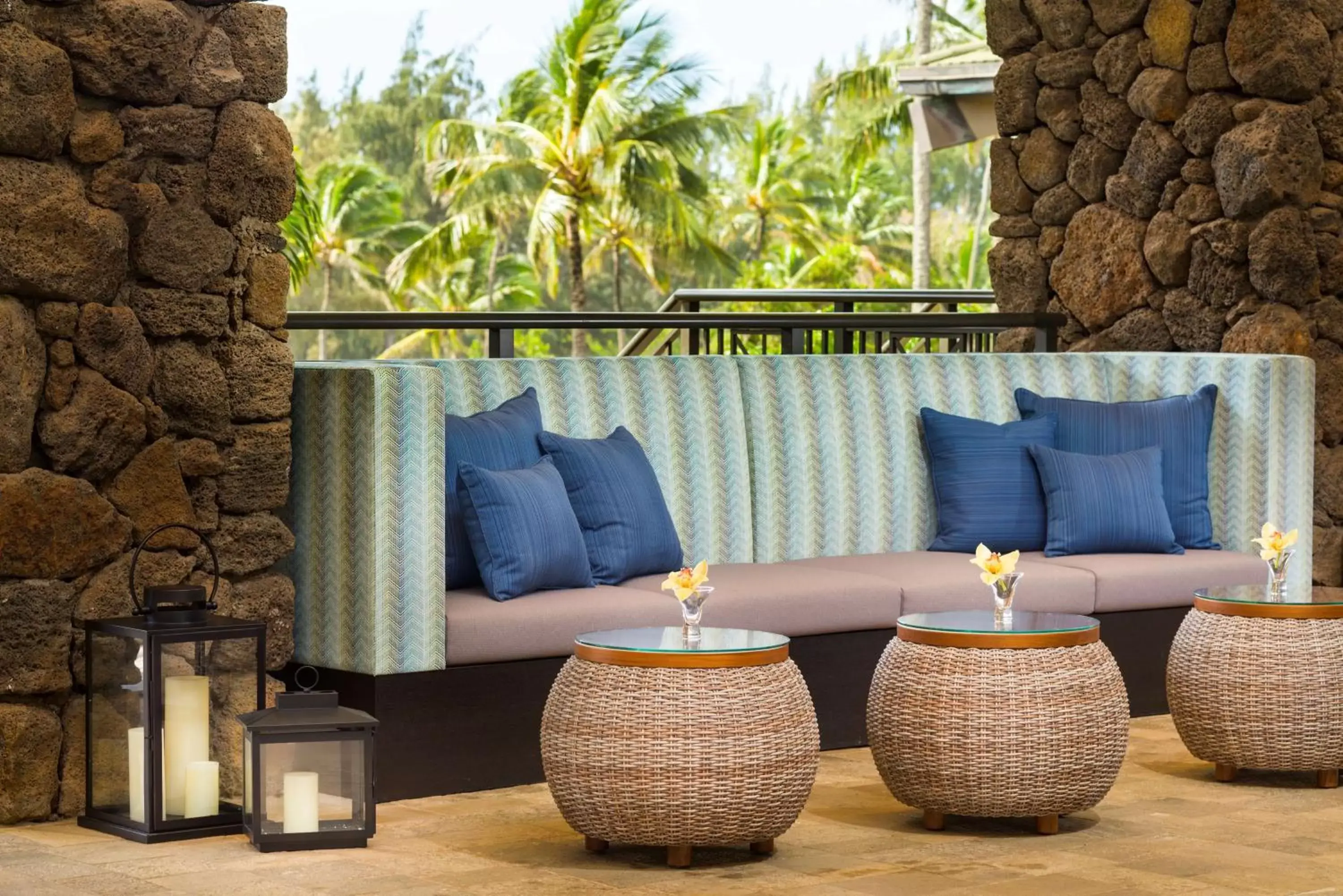 Inner courtyard view in Hilton Garden Inn Kauai Wailua Bay, HI