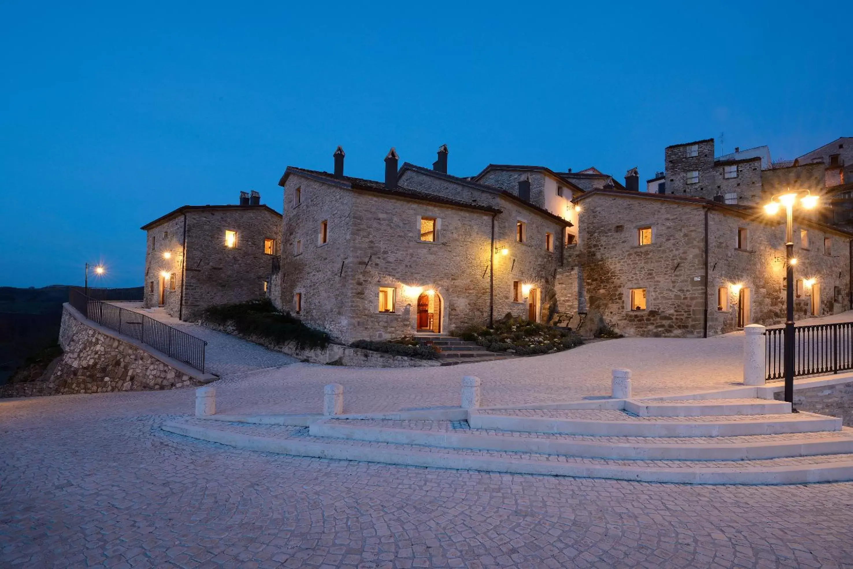 Property building, Winter in Borgotufi Albergo Diffuso