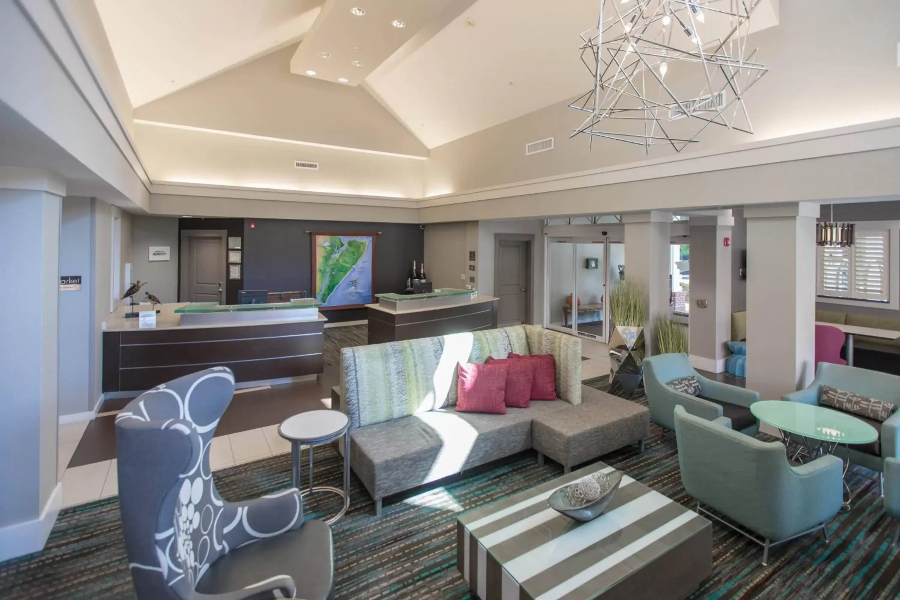 Lobby or reception, Lounge/Bar in Residence Inn by Marriott Amelia Island