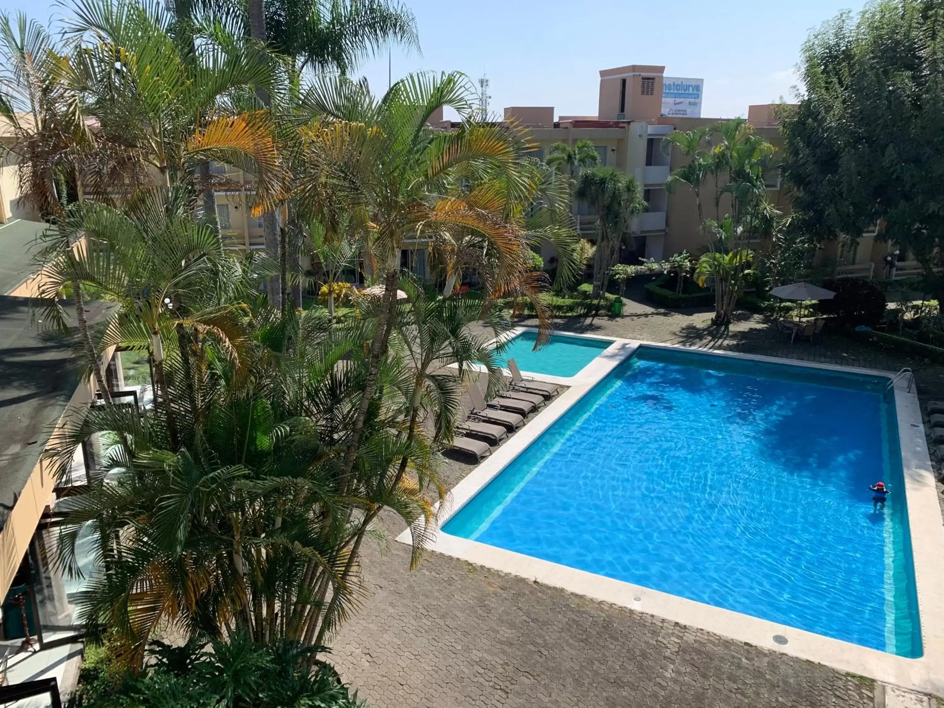 Pool View in Hotel Villa Florida Córdoba