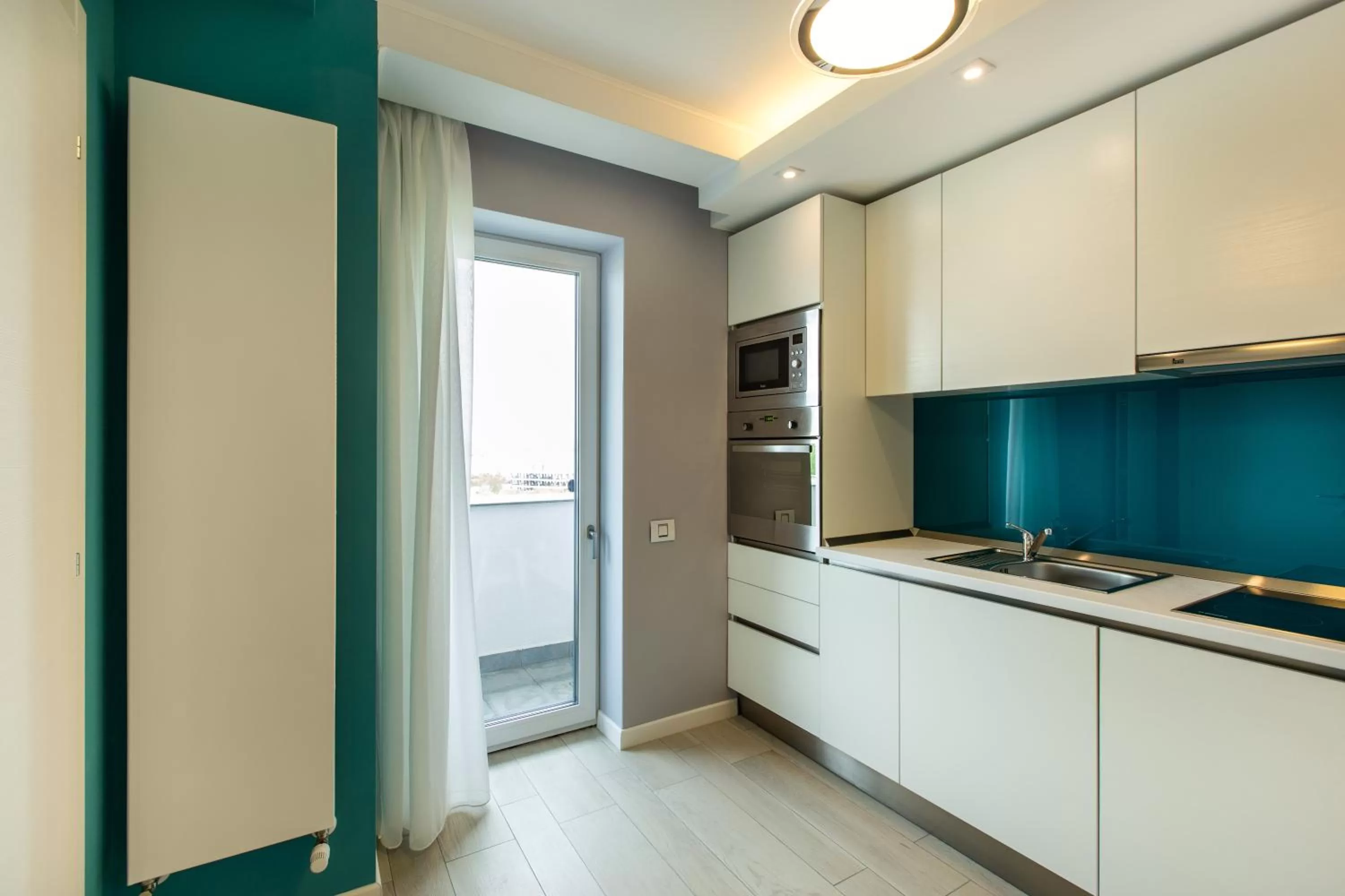 Kitchen or kitchenette in Mava Apartamente