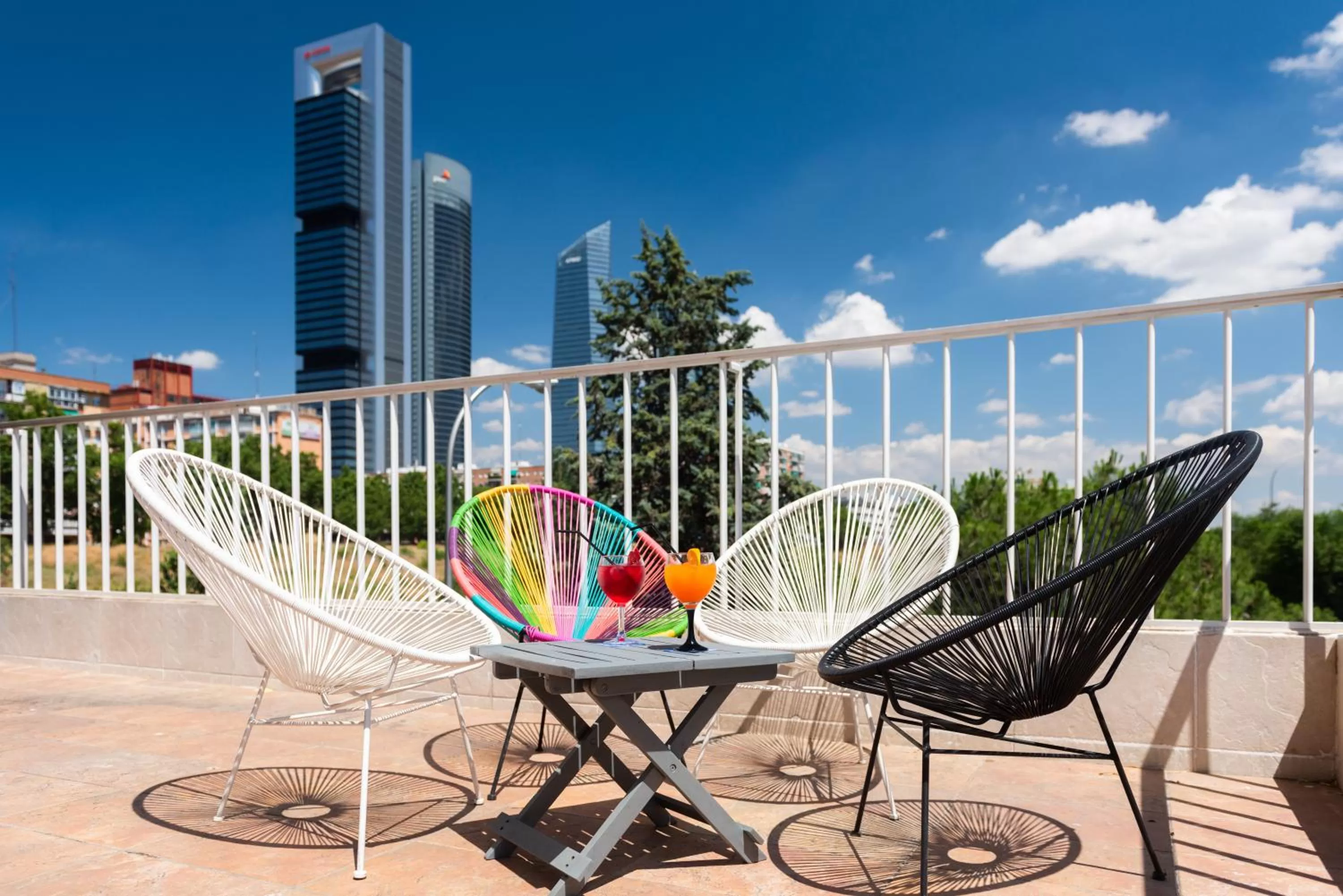 Balcony/Terrace in Hotel Madrid Chamartín, Affiliated by Meliá