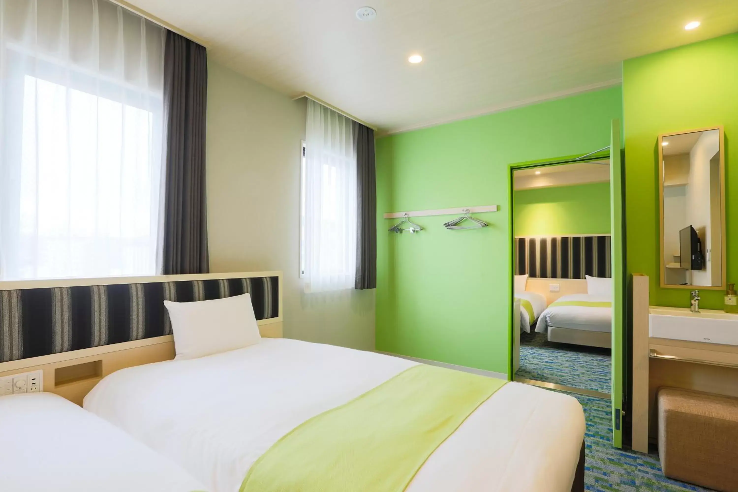 Photo of the whole room, Bed in Hotel Wing International Select Hakata-Ekimae