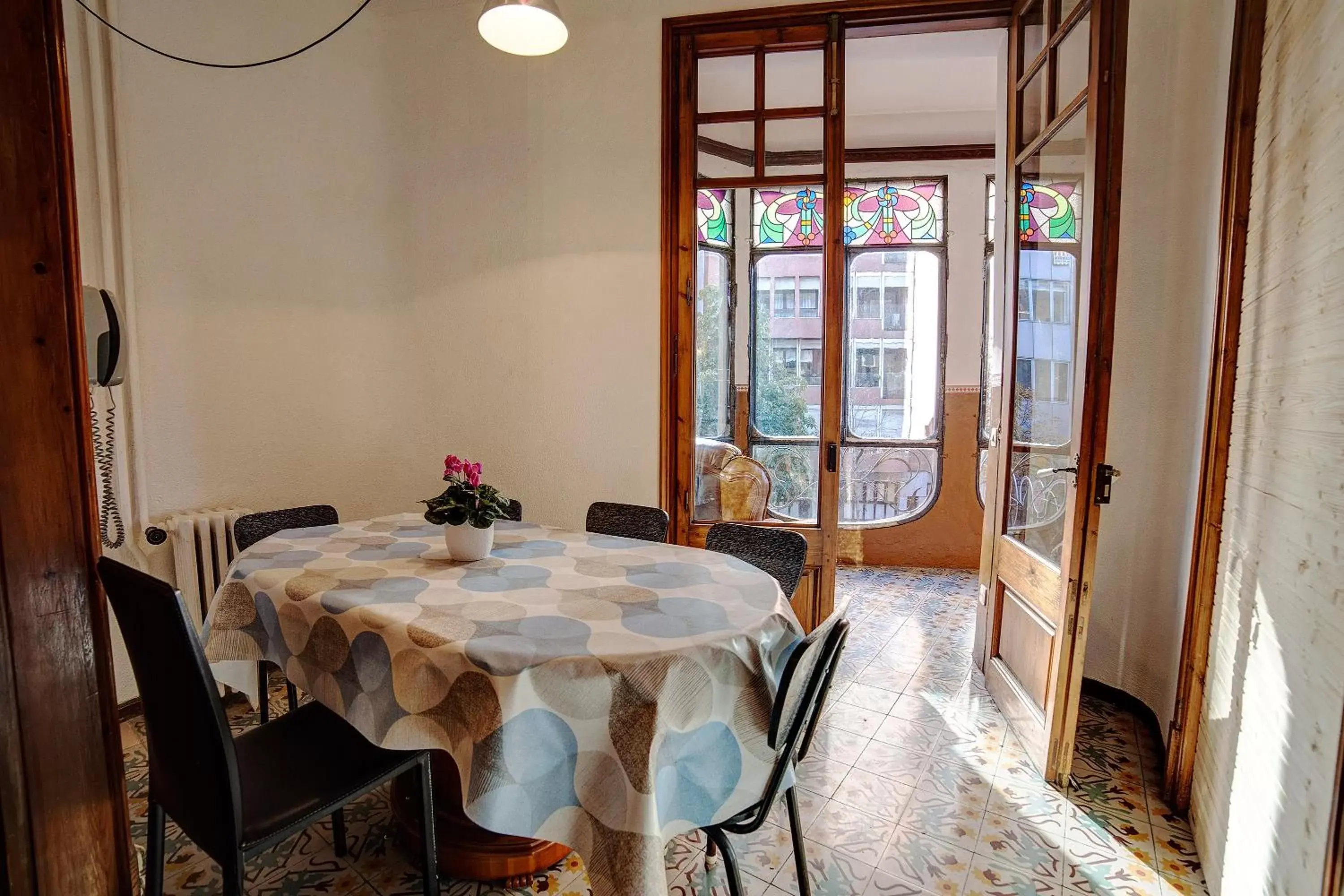 Property building, Dining Area in Bed in Girona