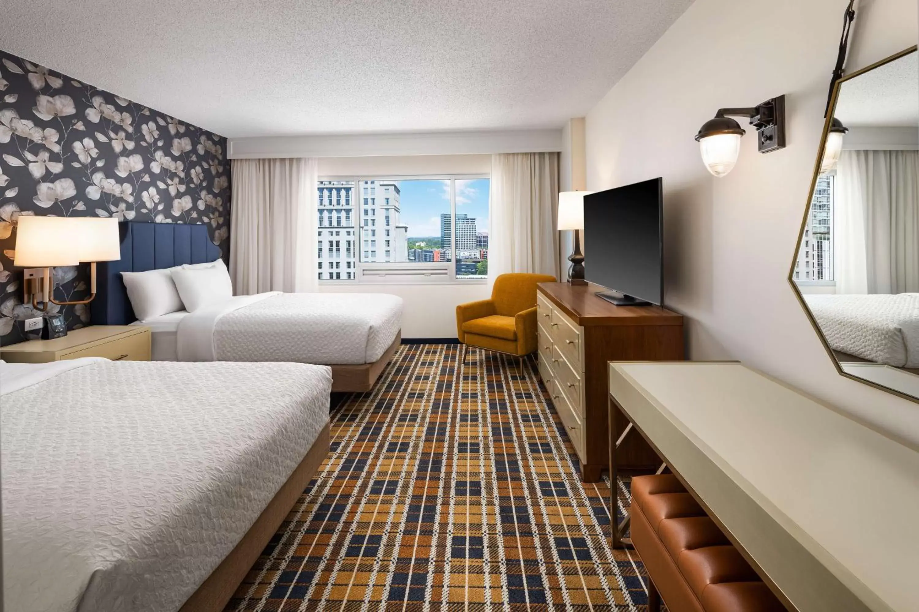 Bed in Embassy Suites by Hilton Atlanta Buckhead