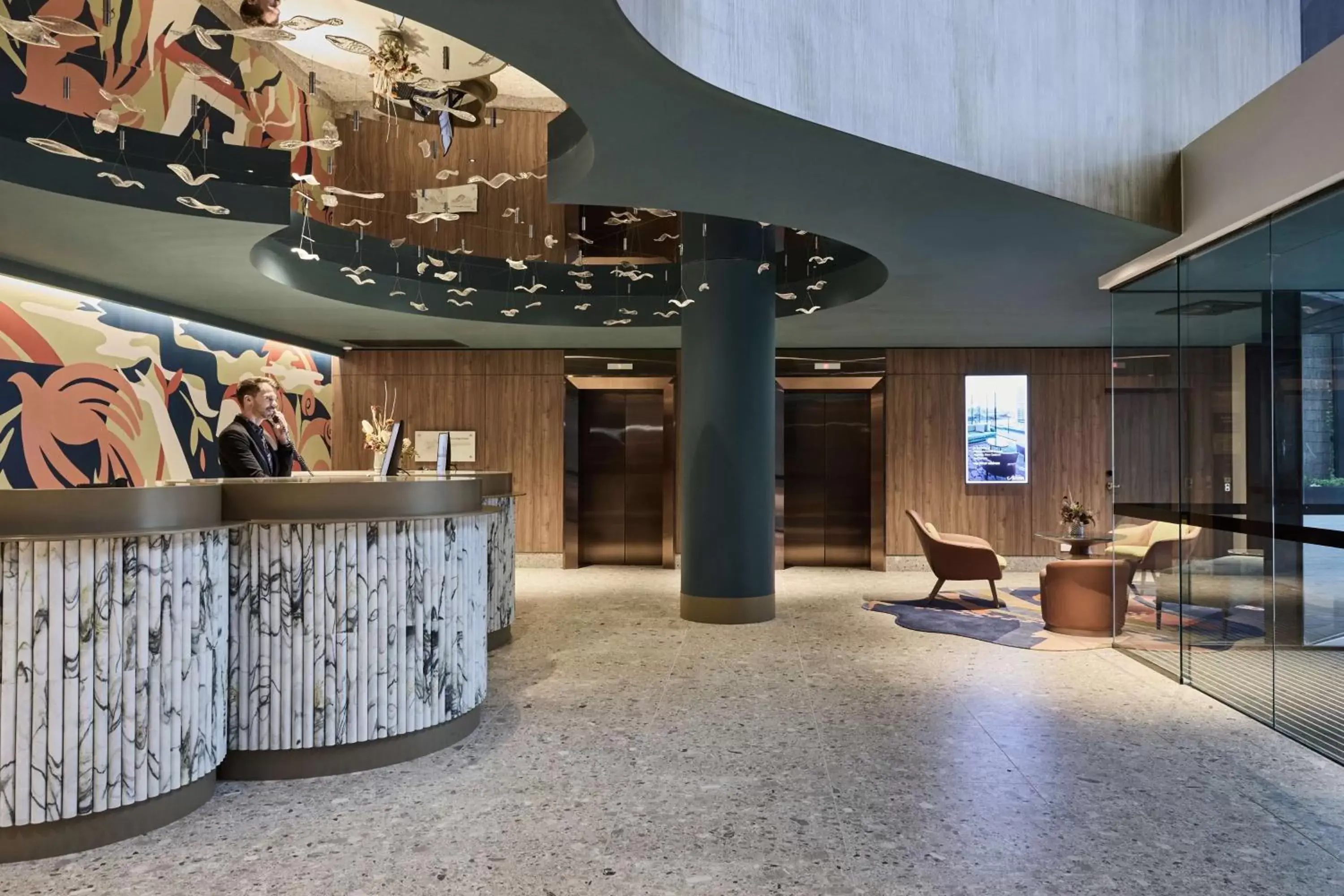 Lobby or reception, Lobby/Reception in Adina Apartment Hotel Melbourne, Pentridge