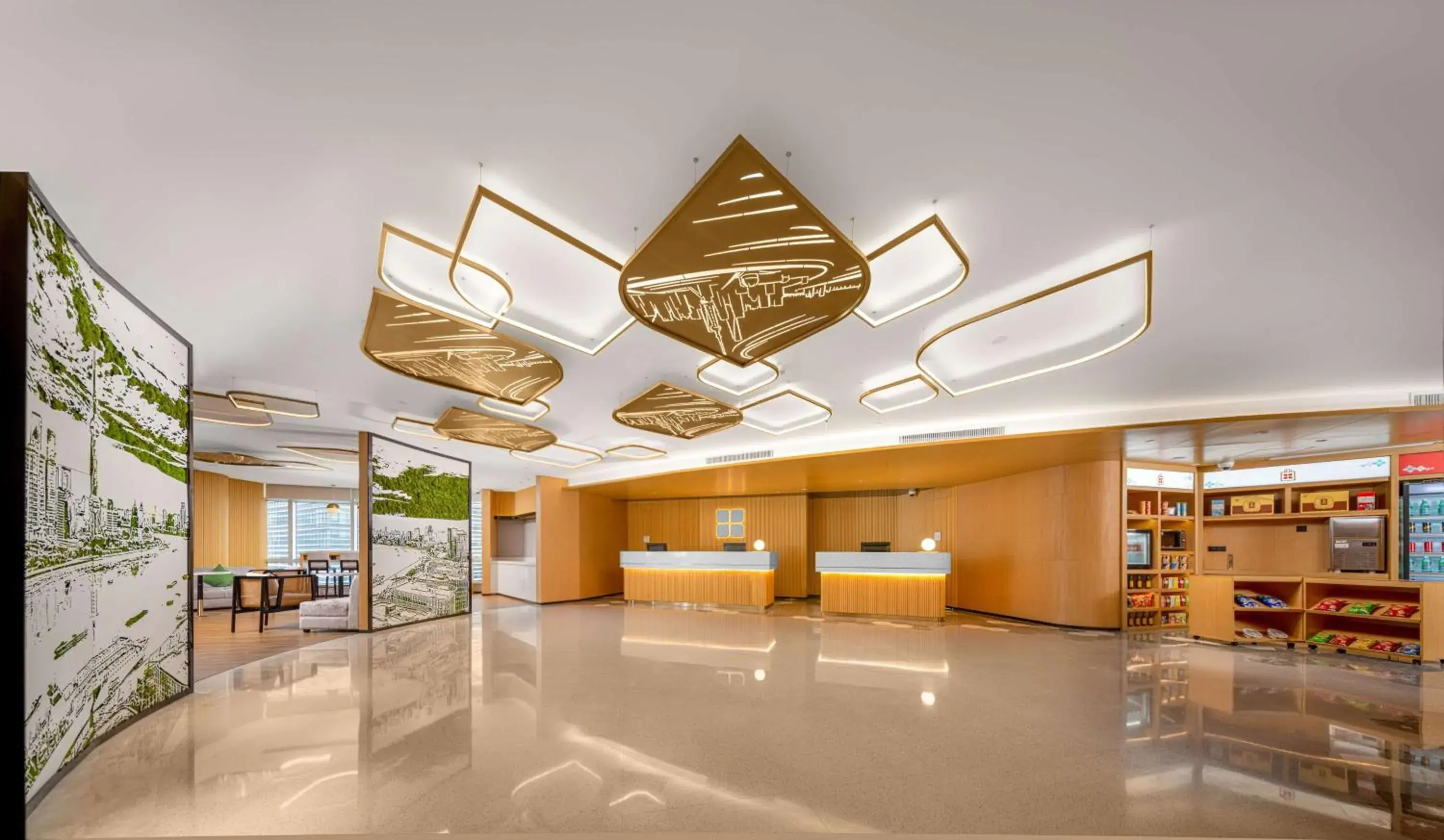 Lobby or reception in Hilton Garden Inn Shanghai Lujiazui Lobby or reception in Hilton Garden Inn Shanghai Lujiazui