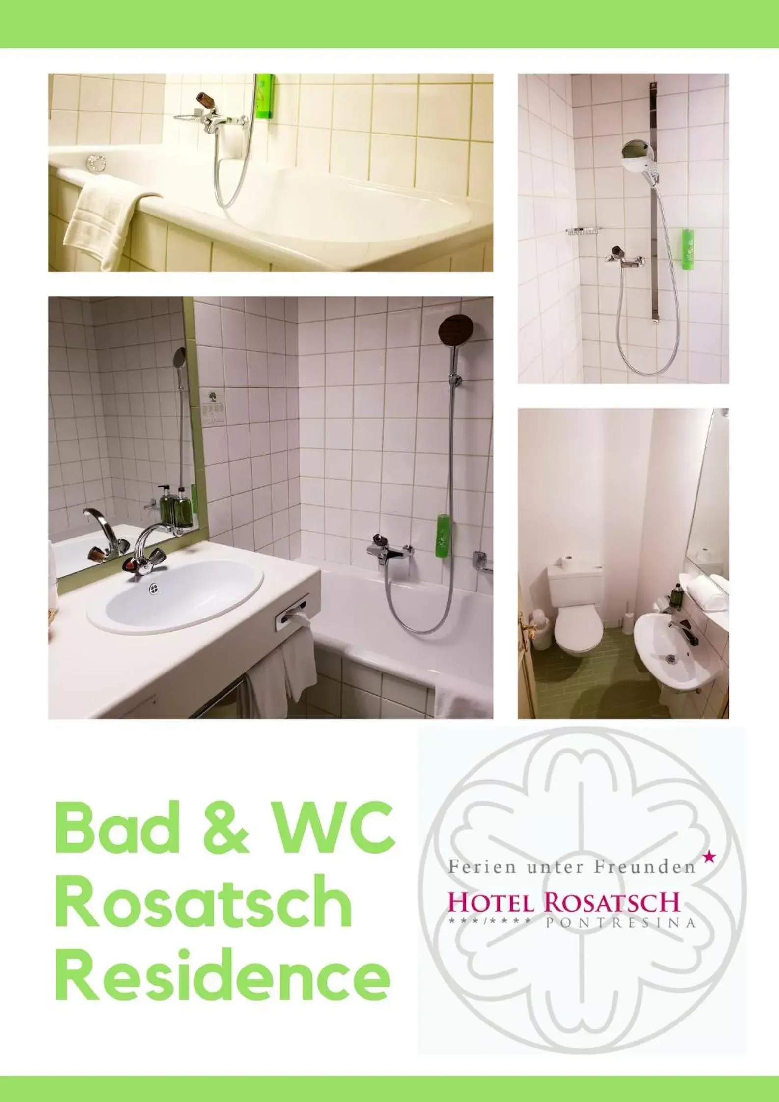 Bathroom in Hotel Rosatsch