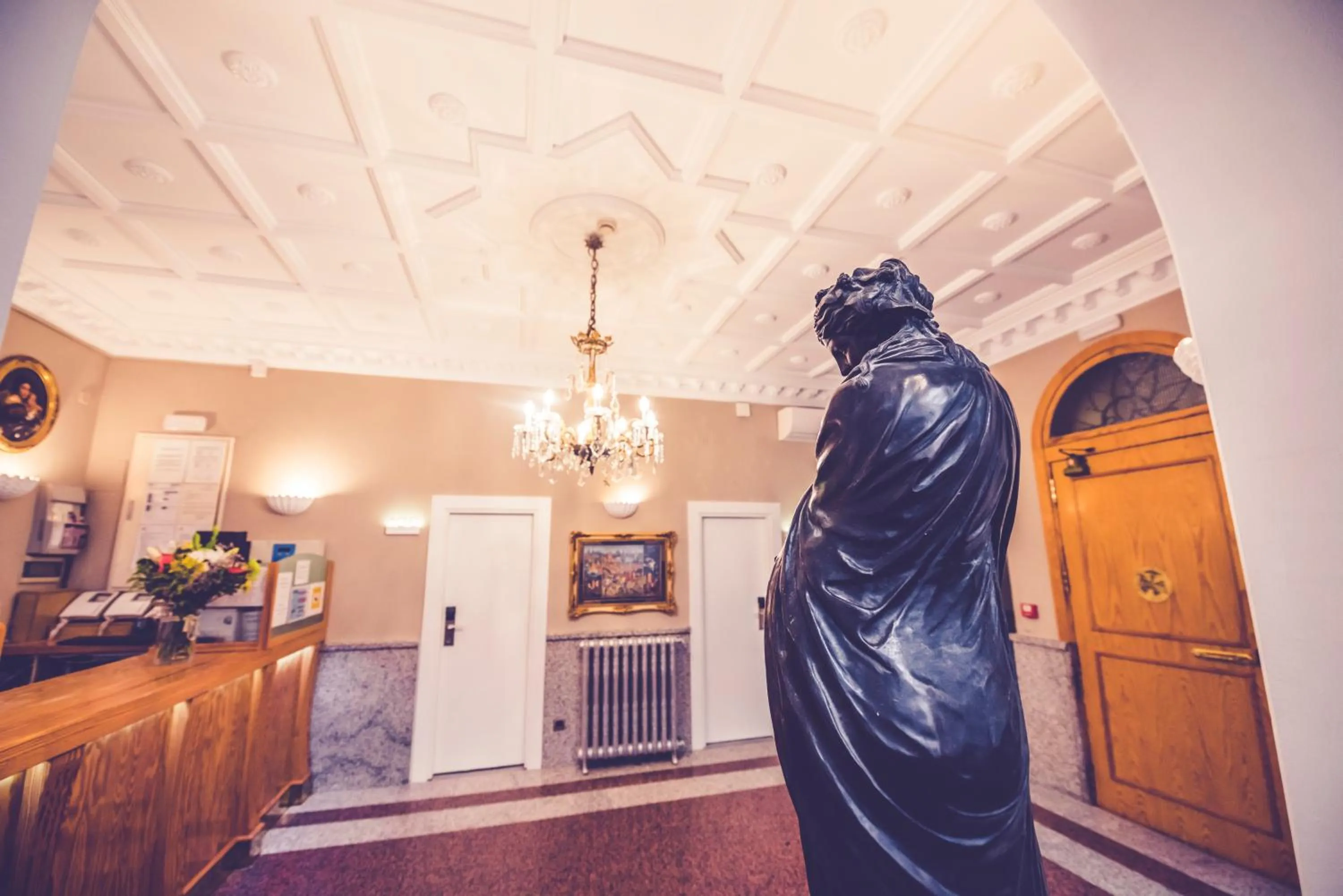 Lobby or reception in Hostal Marlasca