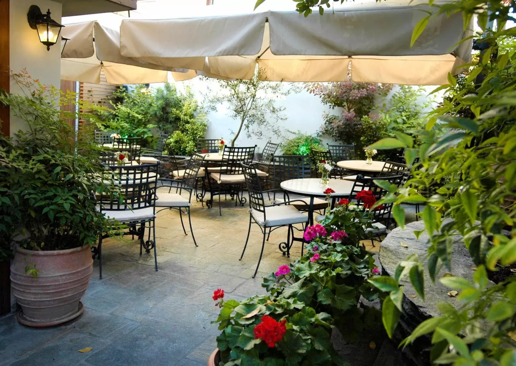 Garden, Restaurant/Places to Eat in Marelia hotel