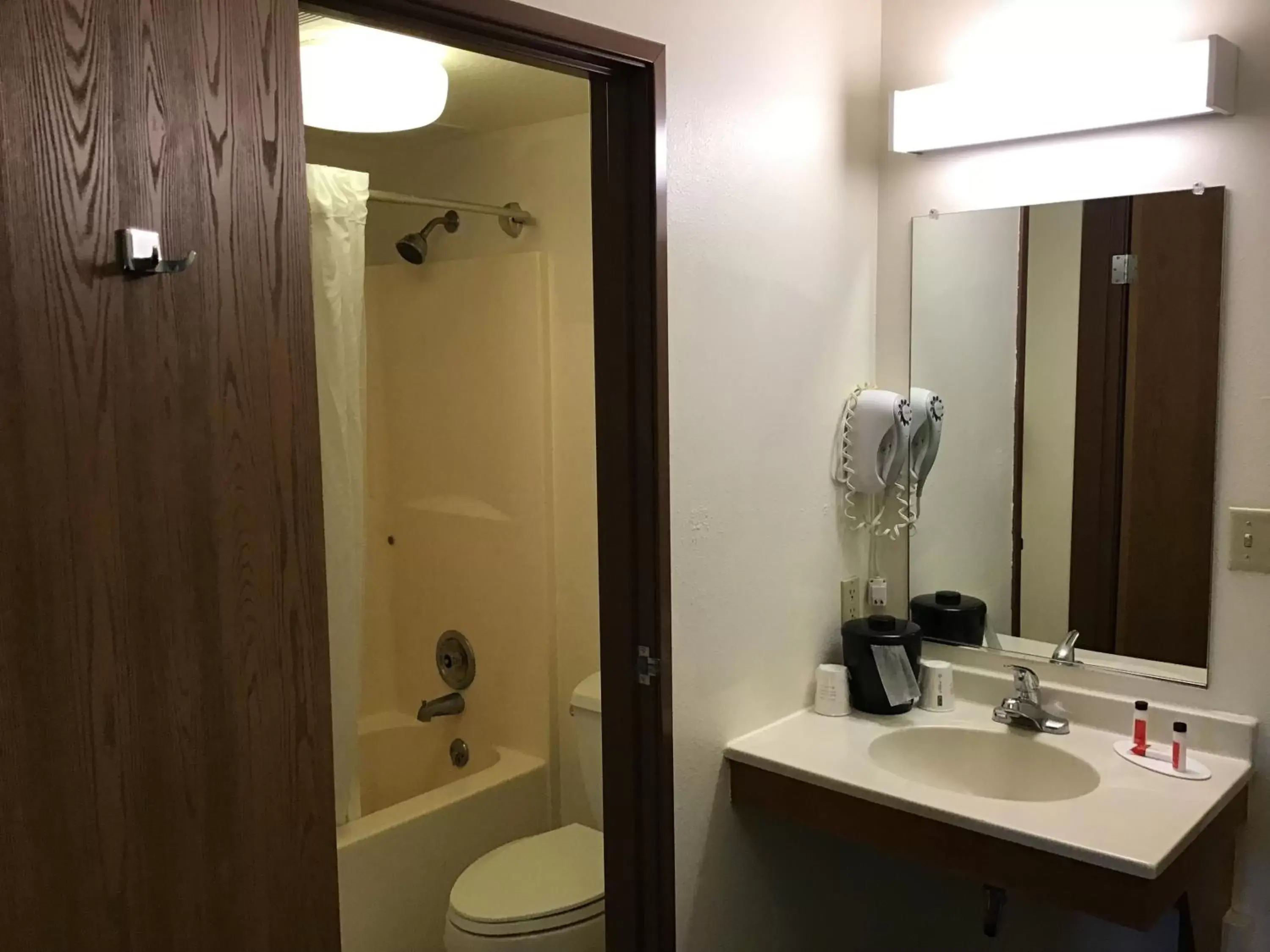 Bathroom in Super 8 by Wyndham Rexburg