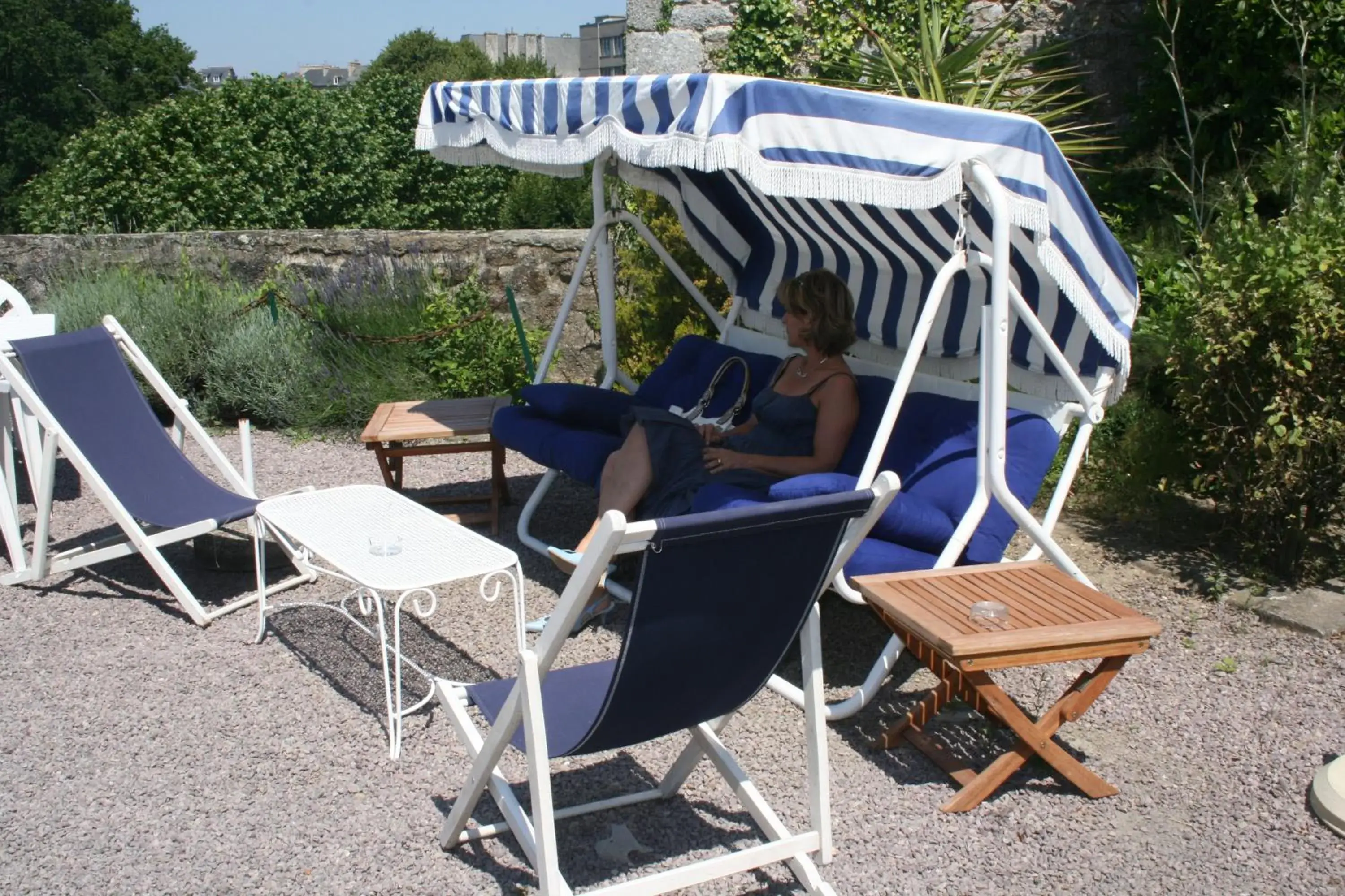 Garden in Hôtel Le D'Avaugour