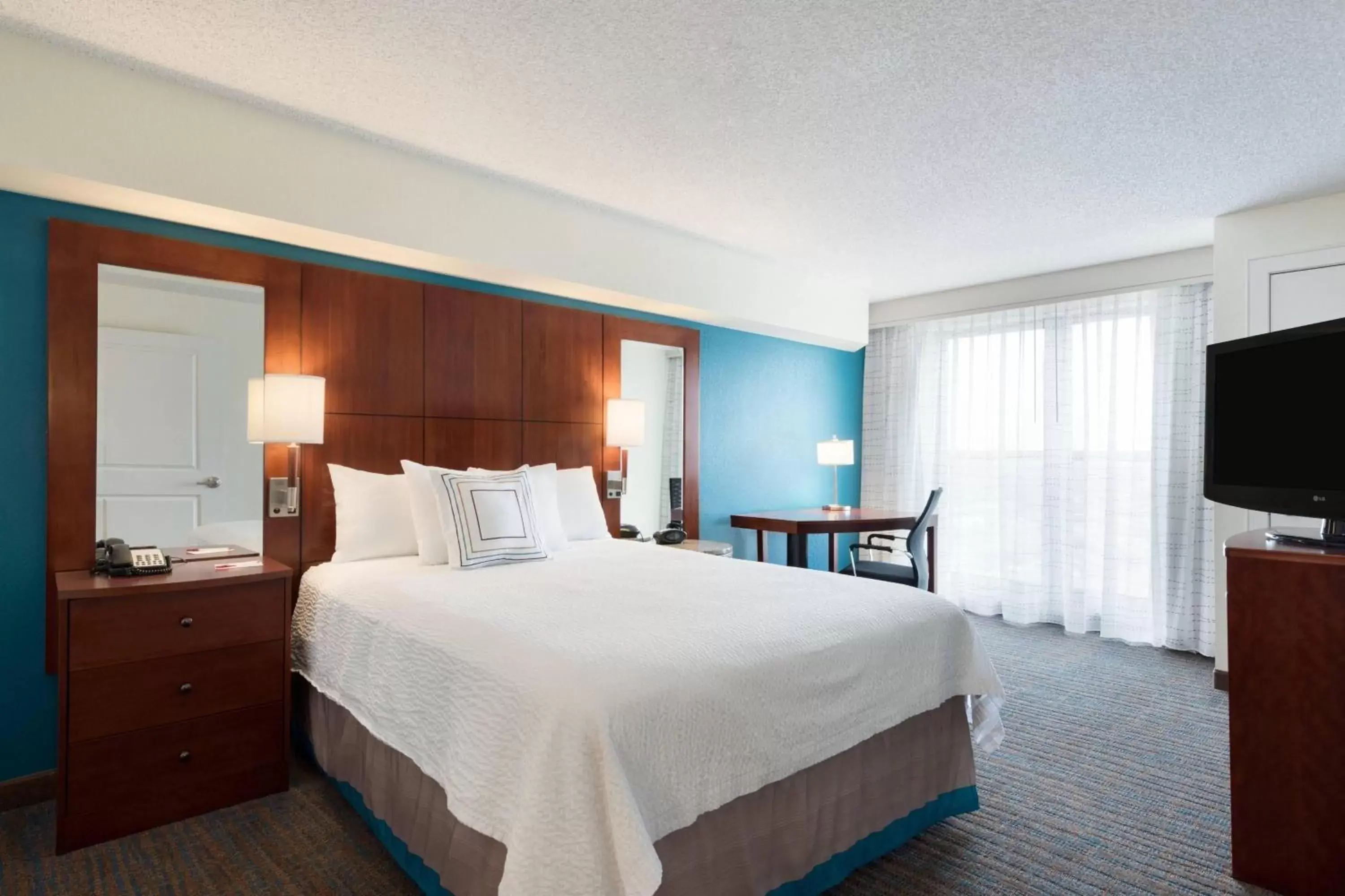 Bedroom, Bed in Residence Inn by Marriott Oklahoma City Downtown/Bricktown