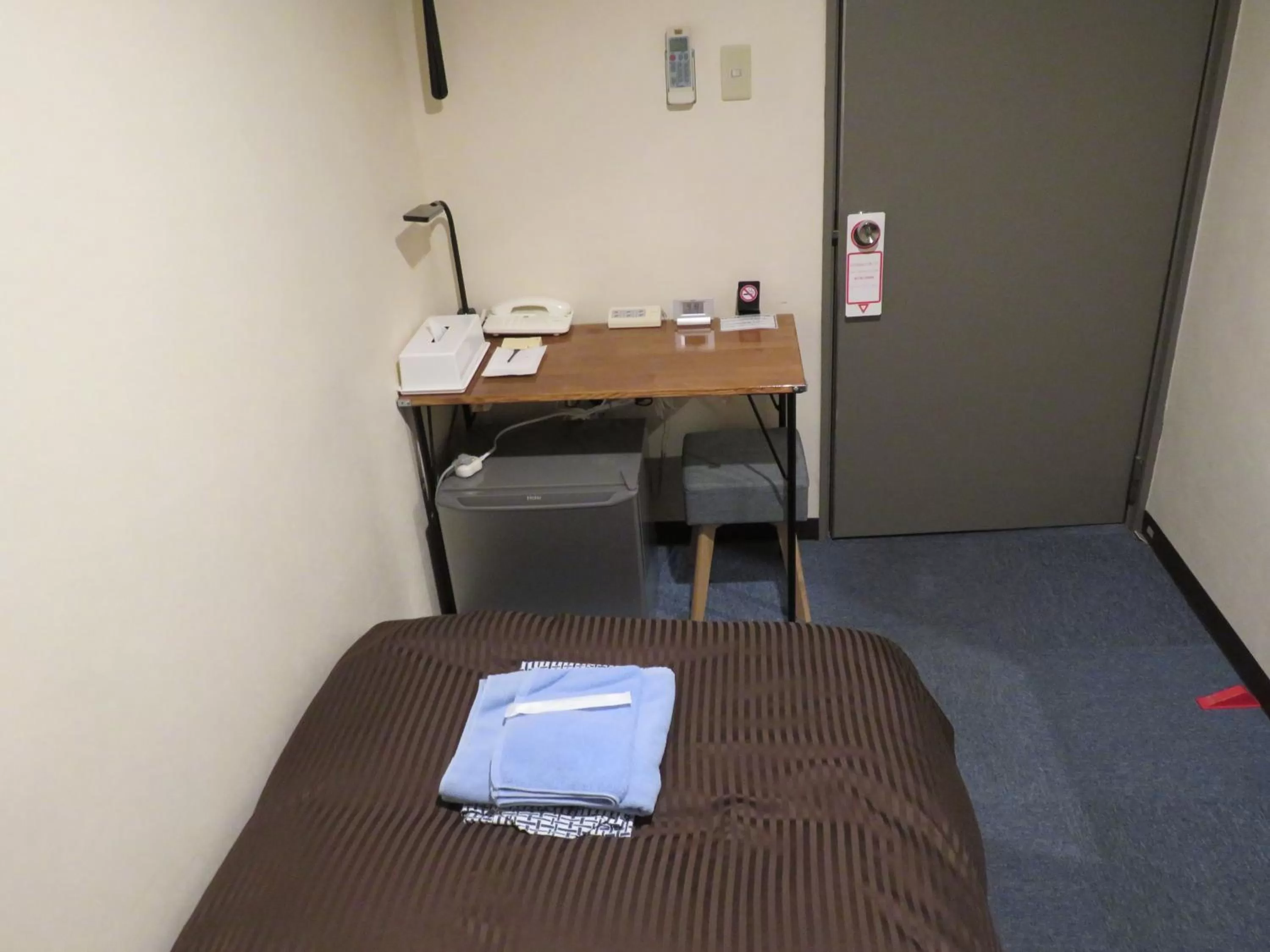 Bed in 釜石駅から徒歩5分ホテルマルエHotelMarue