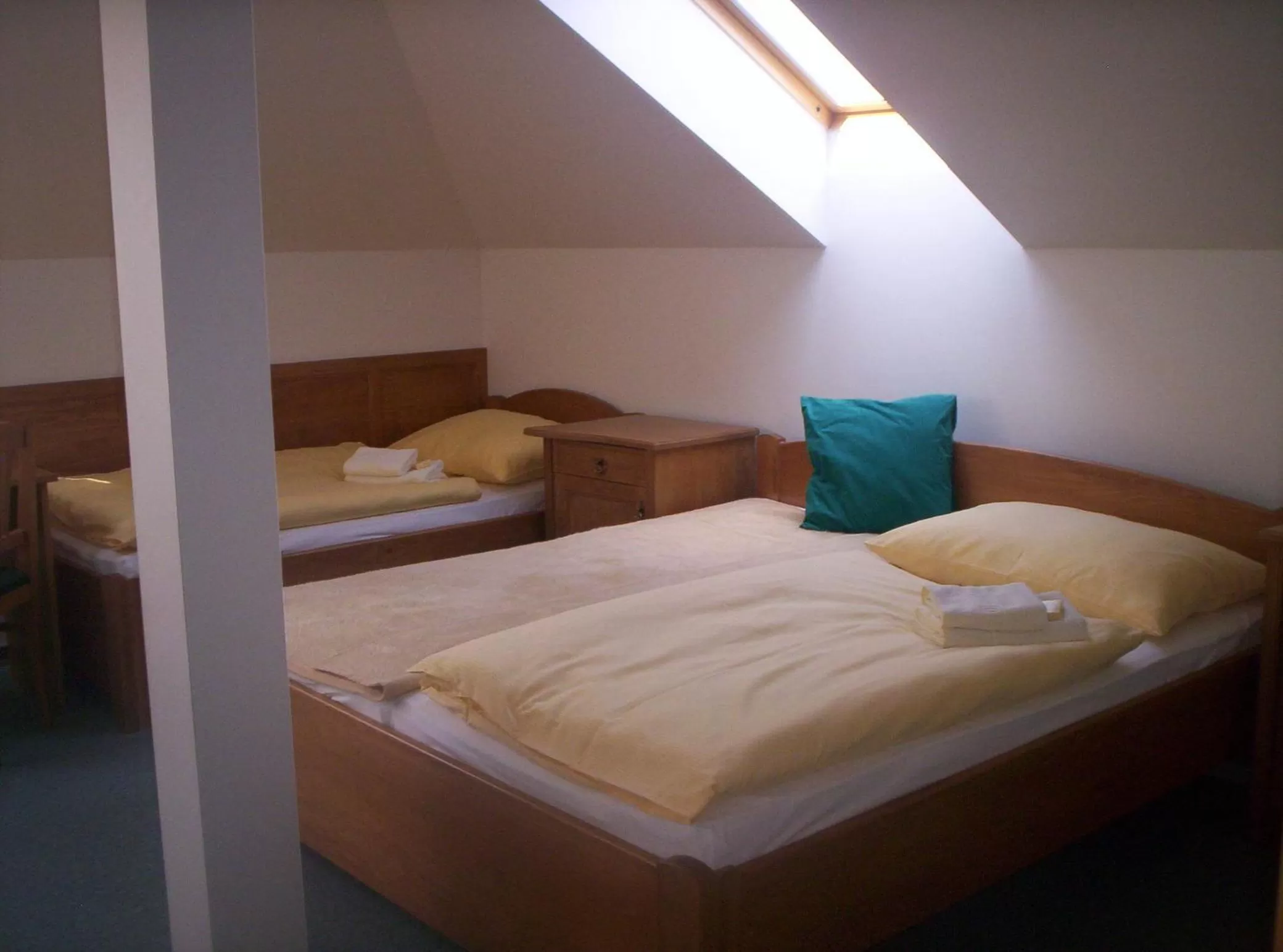 Bed in Hotel Krakonoš