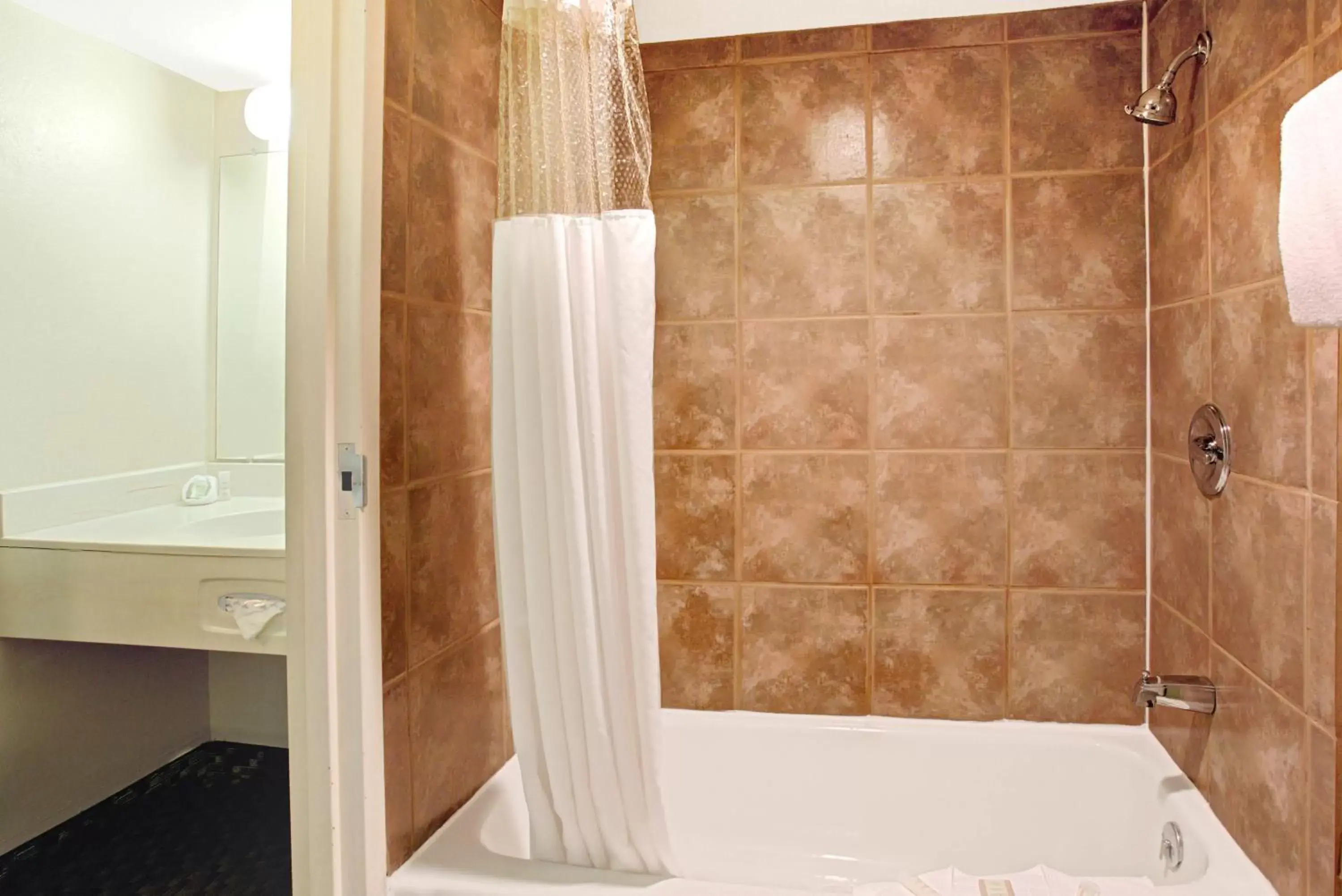 Shower, Bathroom in Super 8 by Wyndham Wheat Ridge/Denver West