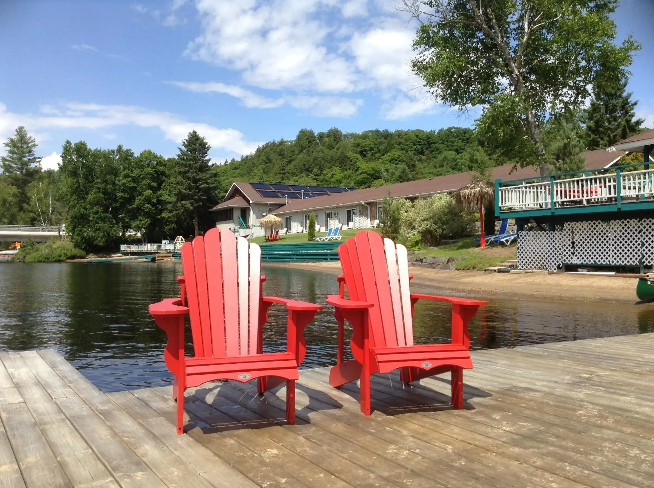 Beach in Algonquin Lakeside Inn