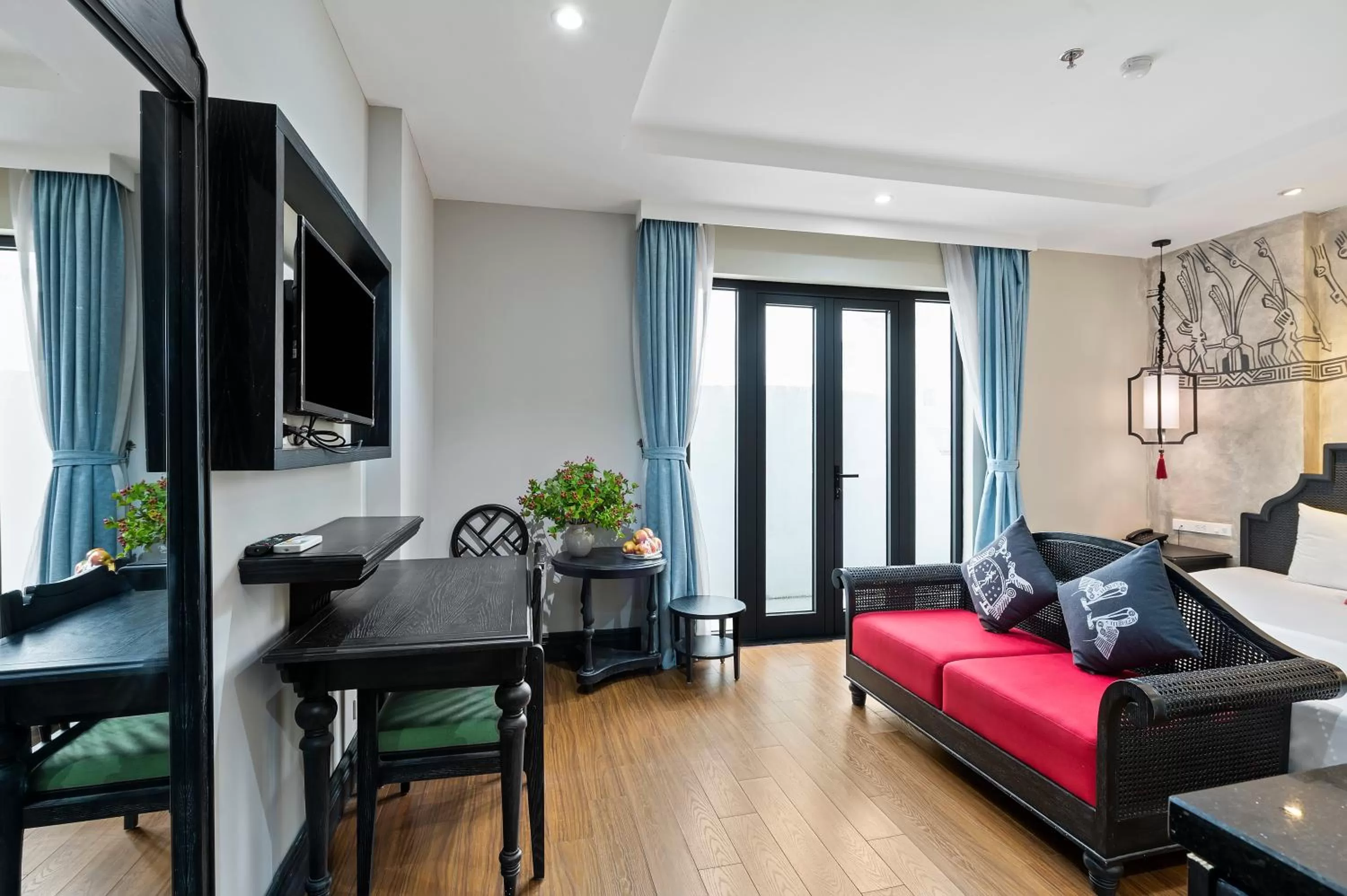 Bed, Seating Area in 22Land Residence Hotel & Spa 52 Ngo Huyen