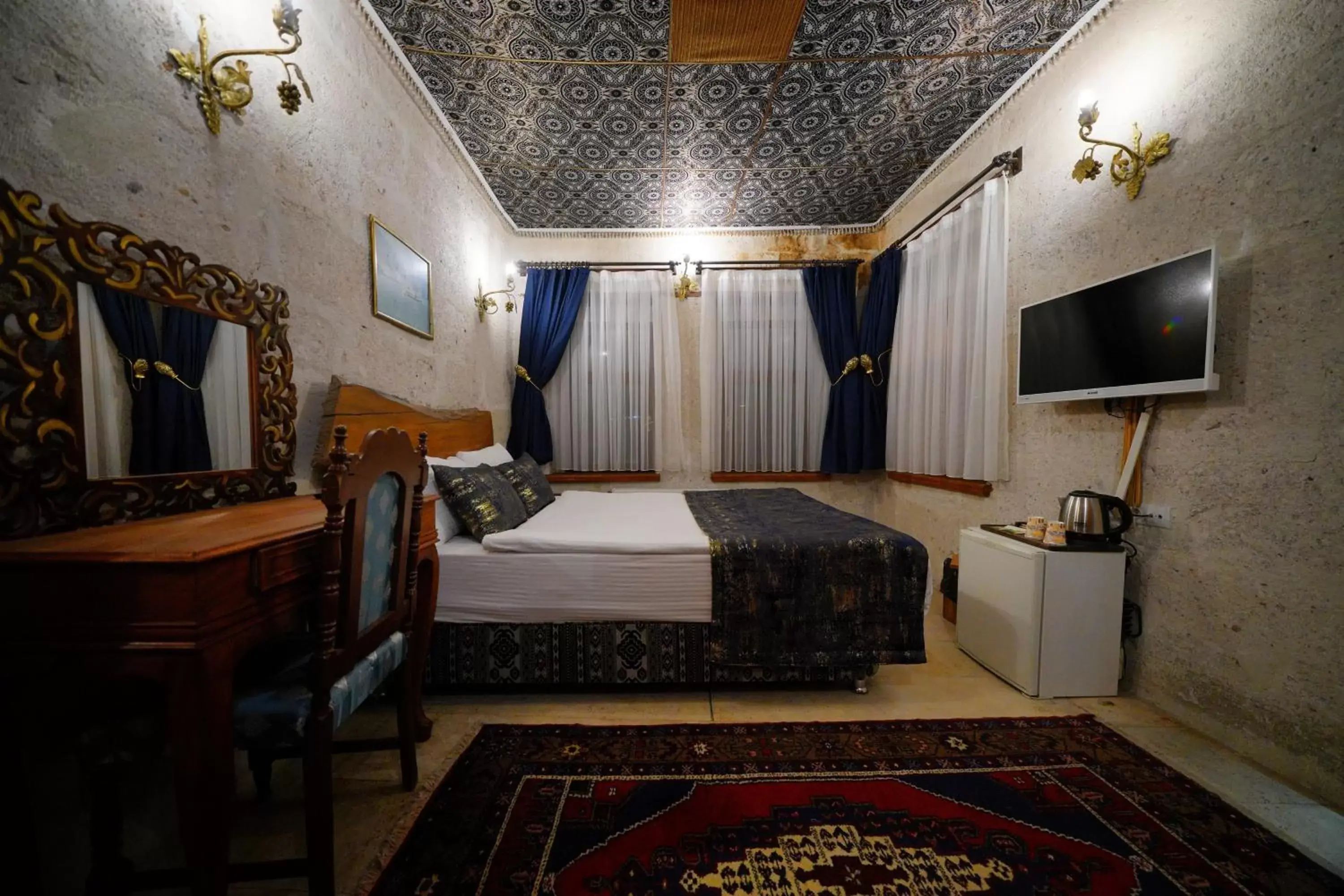 Bedroom, Bed in Cappadocia Nar Cave House & Swimming Pool Bedroom, Bed in Cappadocia Nar Cave House & Swimming Pool