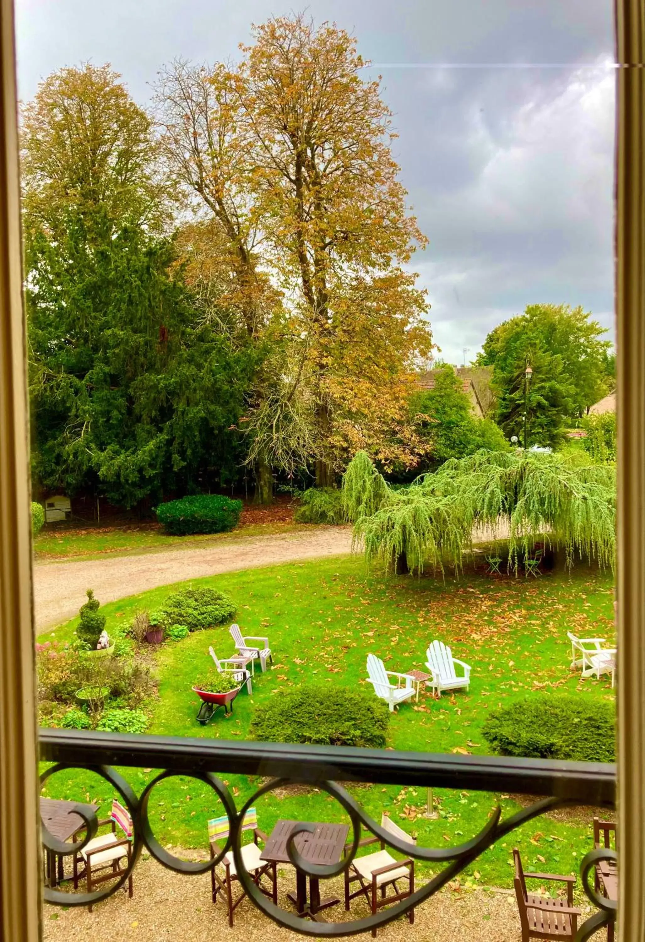 Garden view in Château Corneille