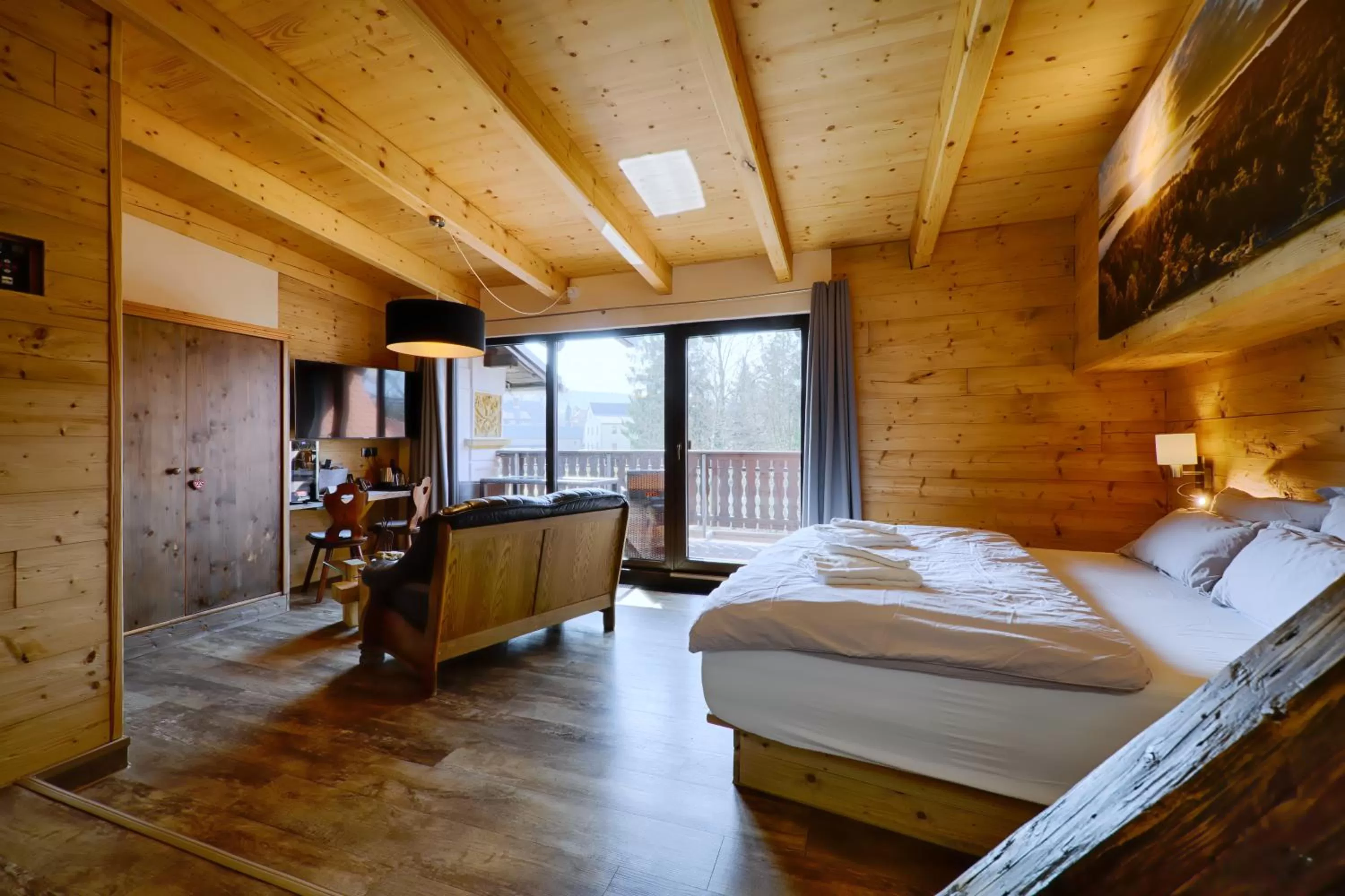 Bed in Sennerhütte Landhotel