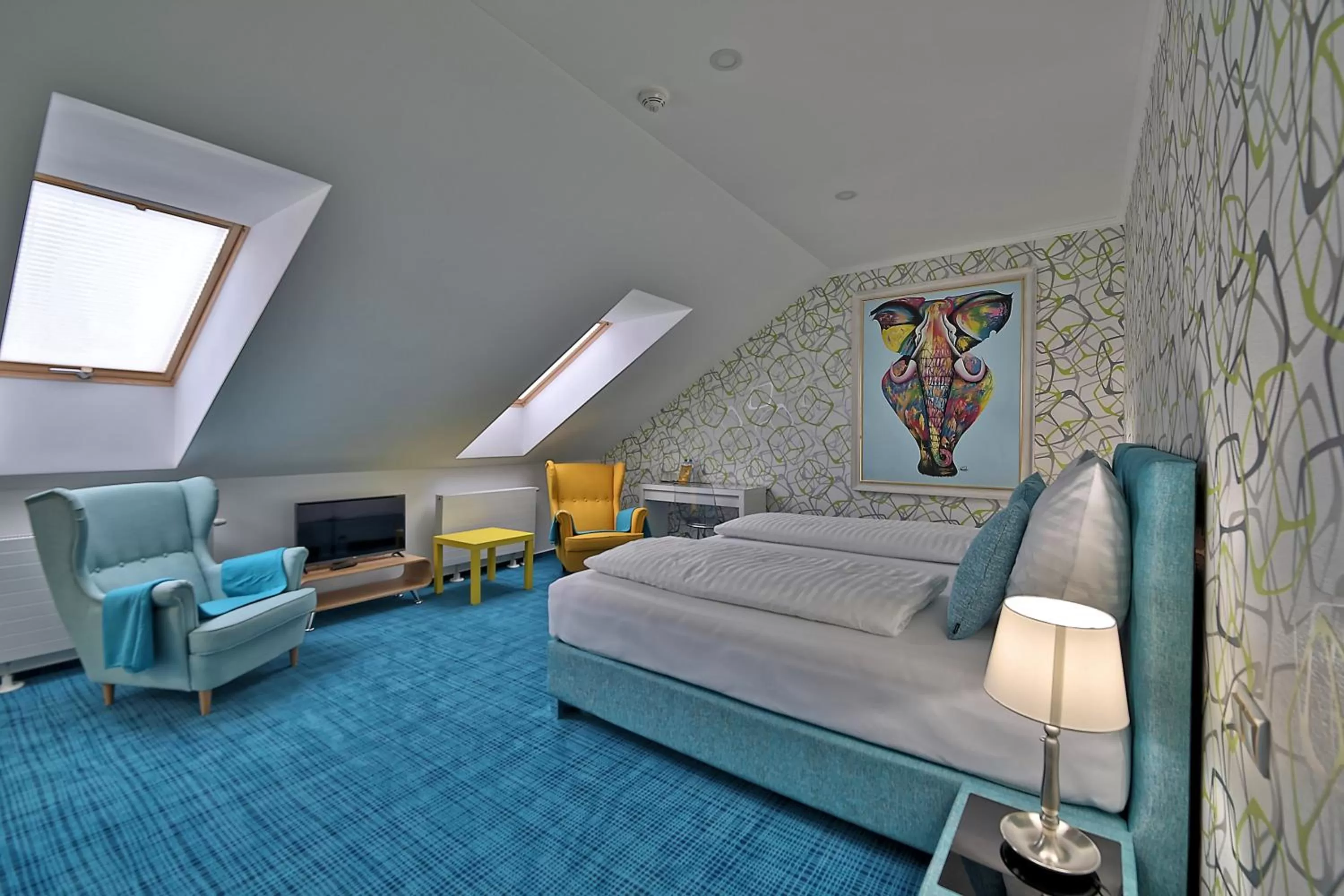 Bed in Hotel Pod Bránou