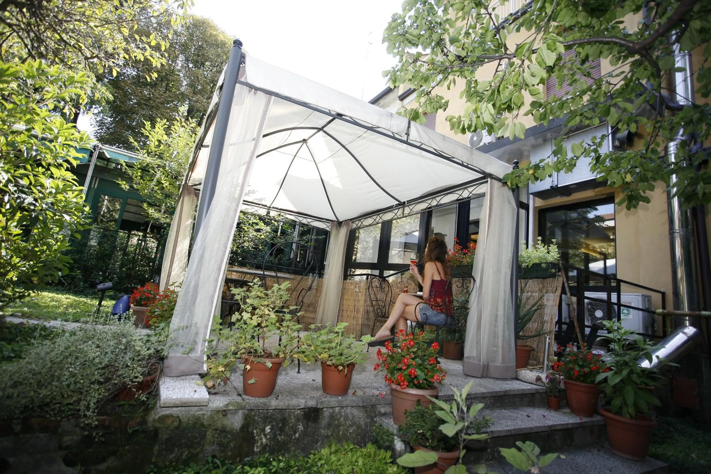 Garden in Hotel Adler