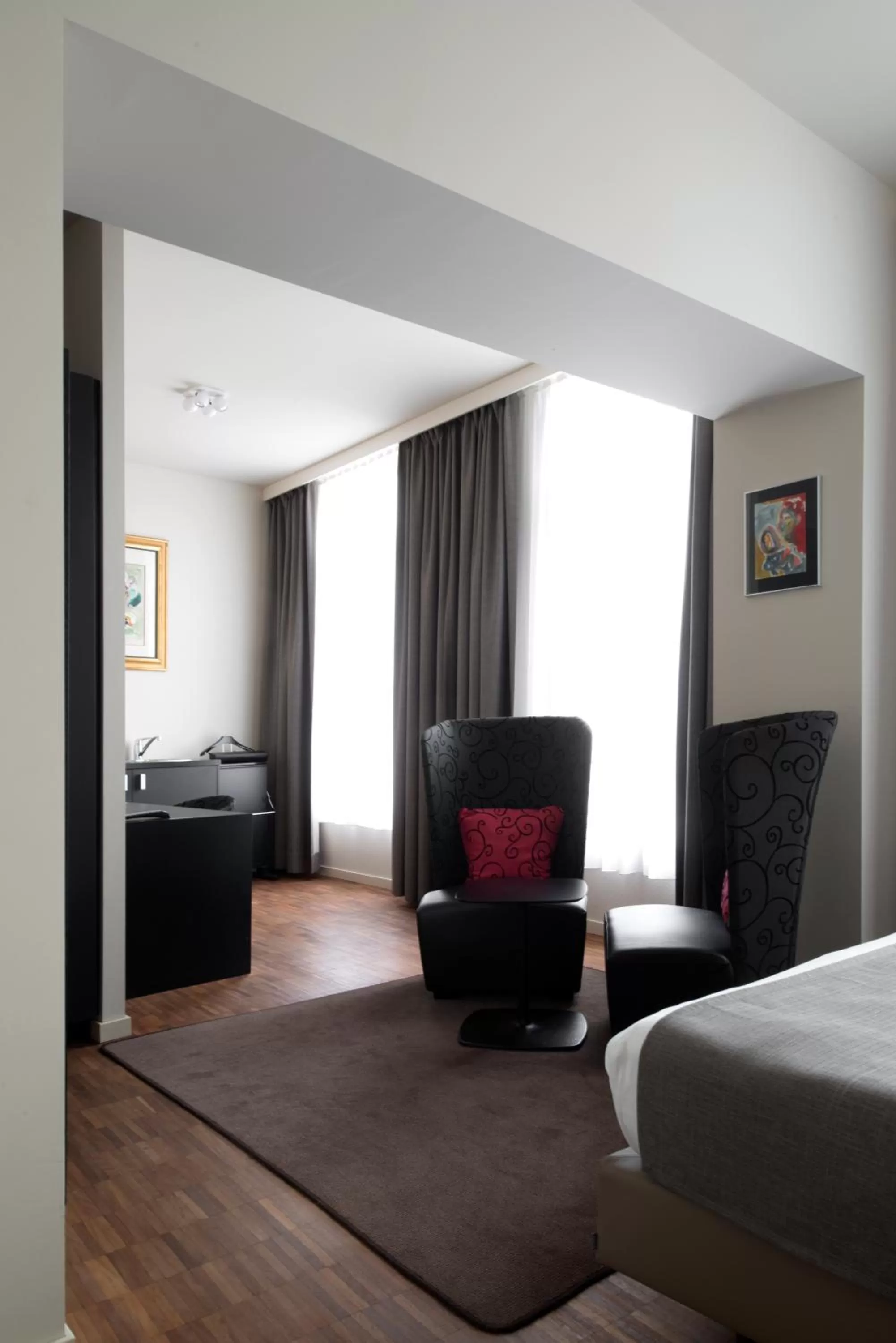 Living room, Bed in Hotel Karmel