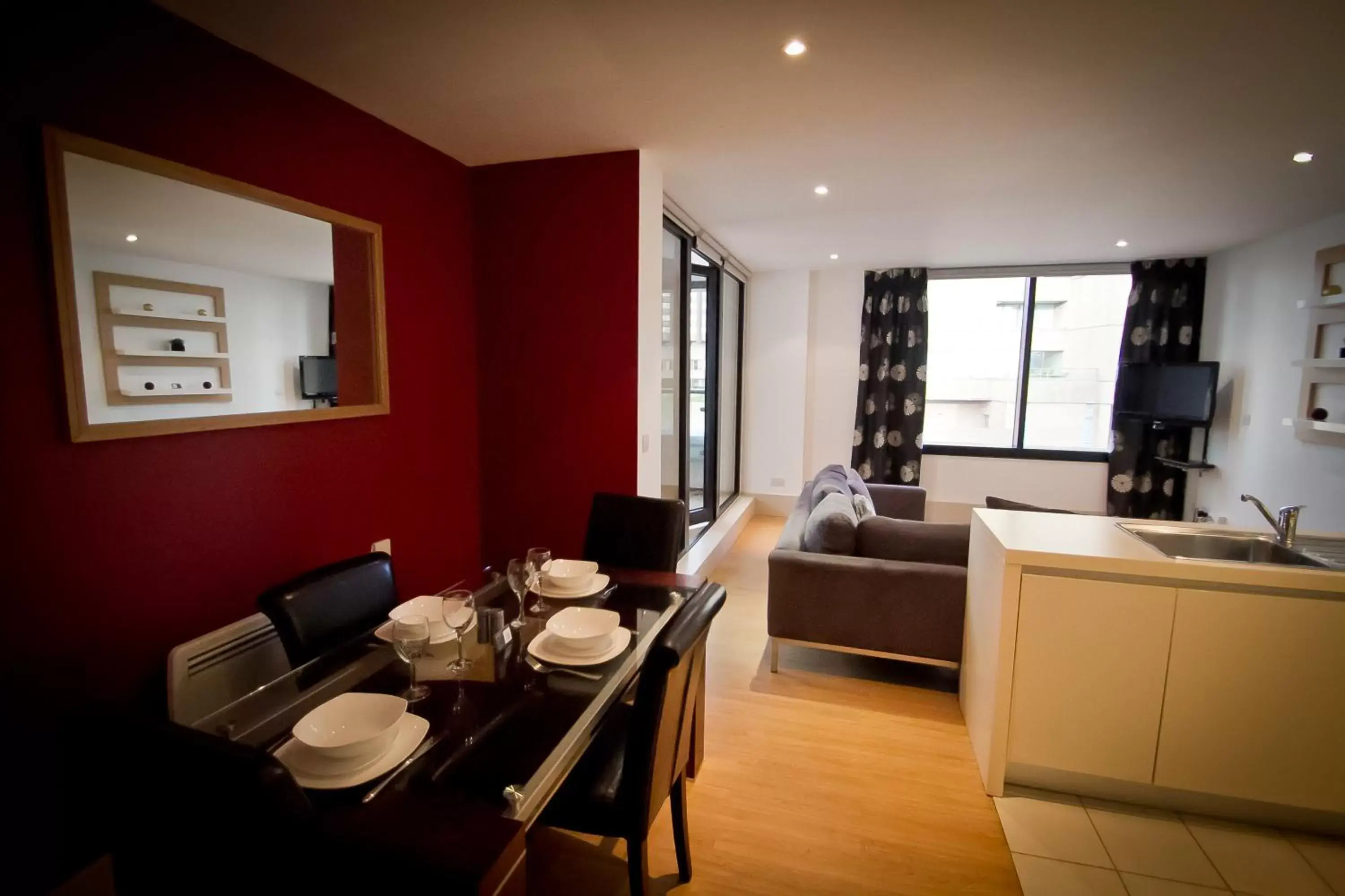 Living room, Dining Area in Merchant Quarters Apartments