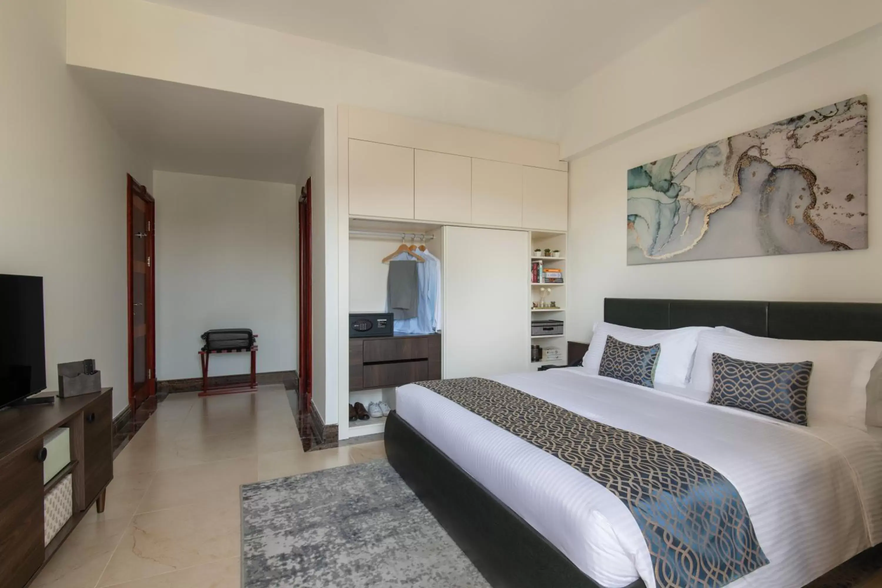 Bedroom, Bed in Somerset Al Mansoura Doha Bedroom, Bed in Somerset Al Mansoura Doha