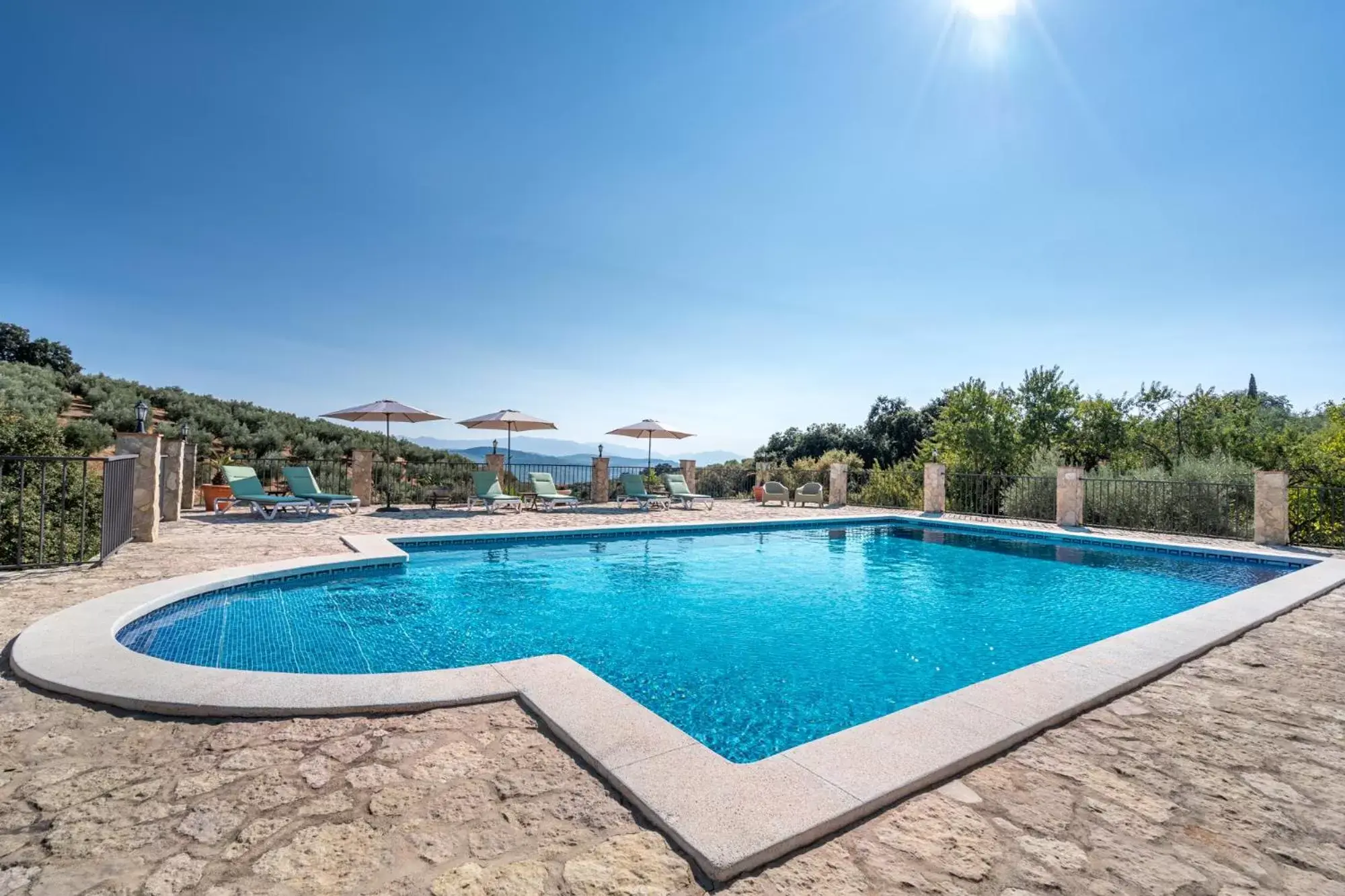 Swimming Pool in Hacienda la buena vida B&B en appartementen