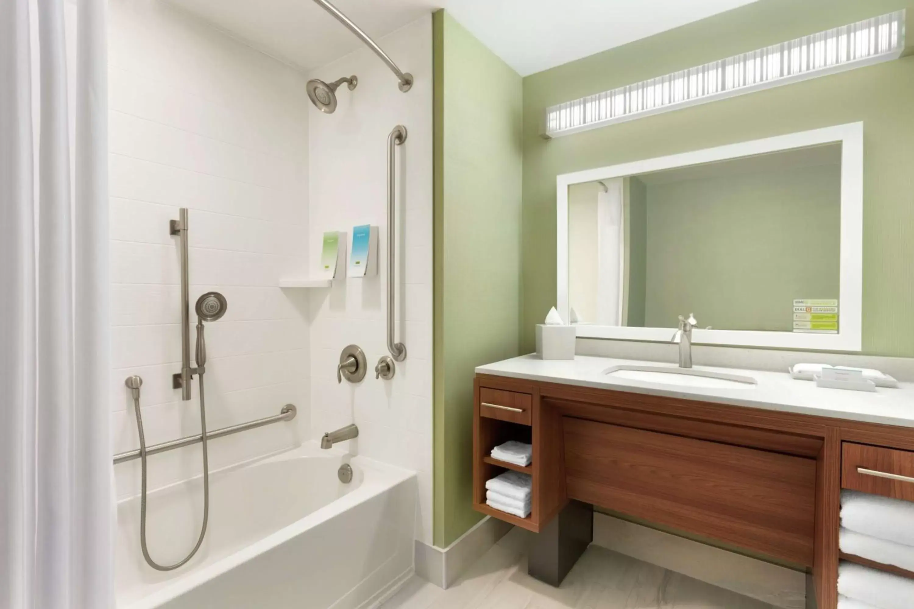 Bathroom in Home2 Suites by Hilton Milton Ontario