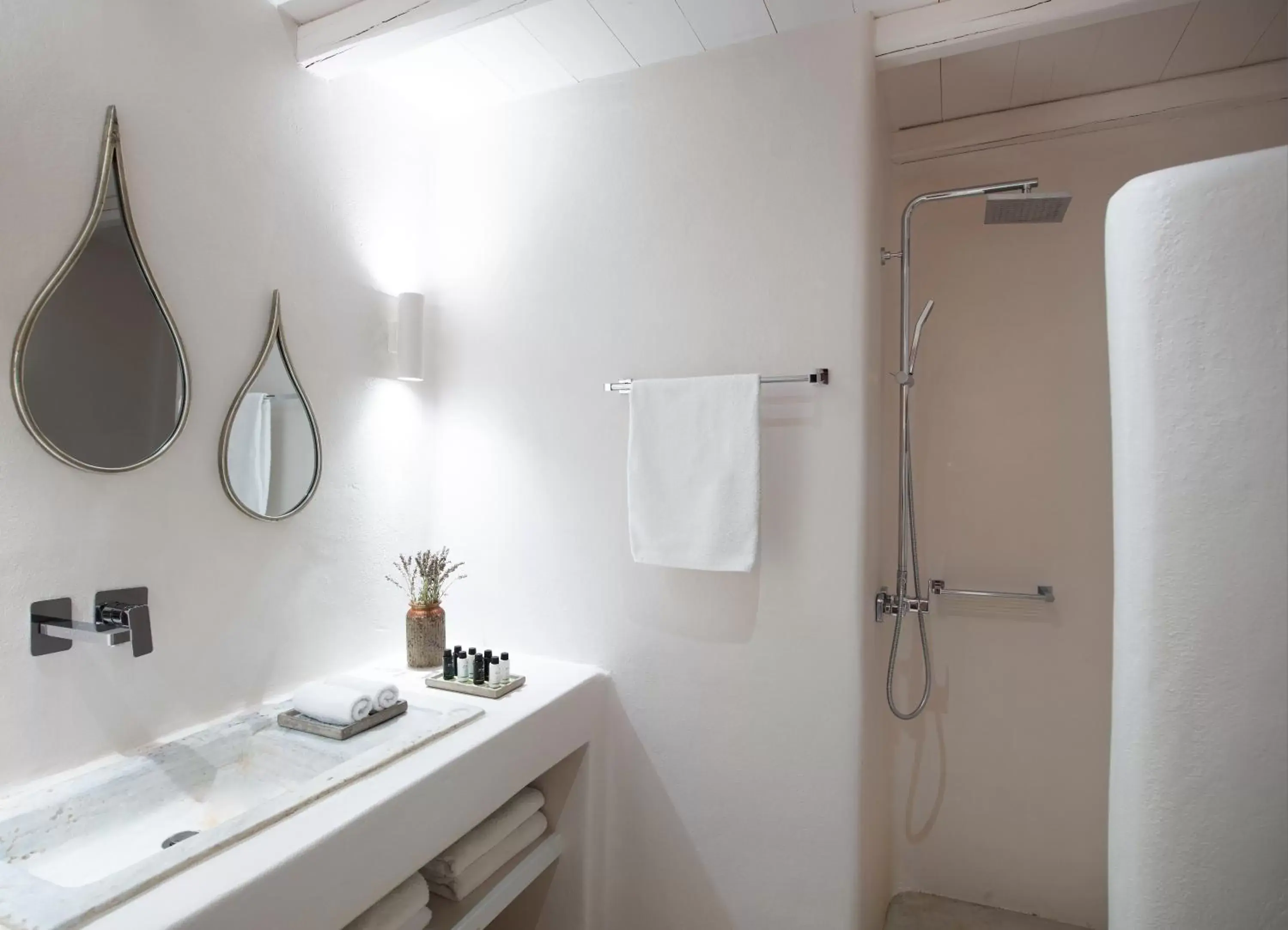 Shower, Bathroom in Aeolis Tinos Suites