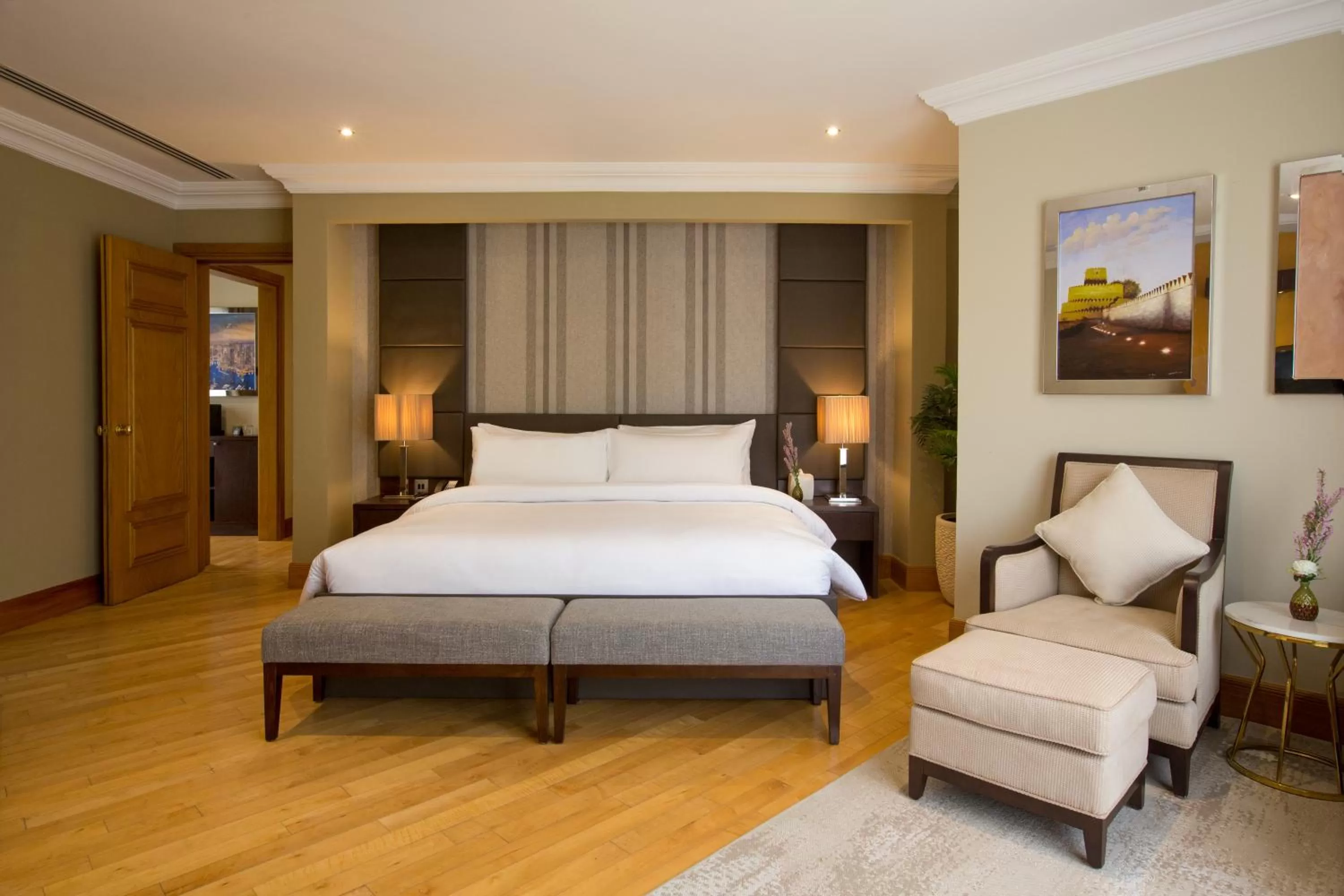 Bed in Dubai Marine Beach Resort & Spa