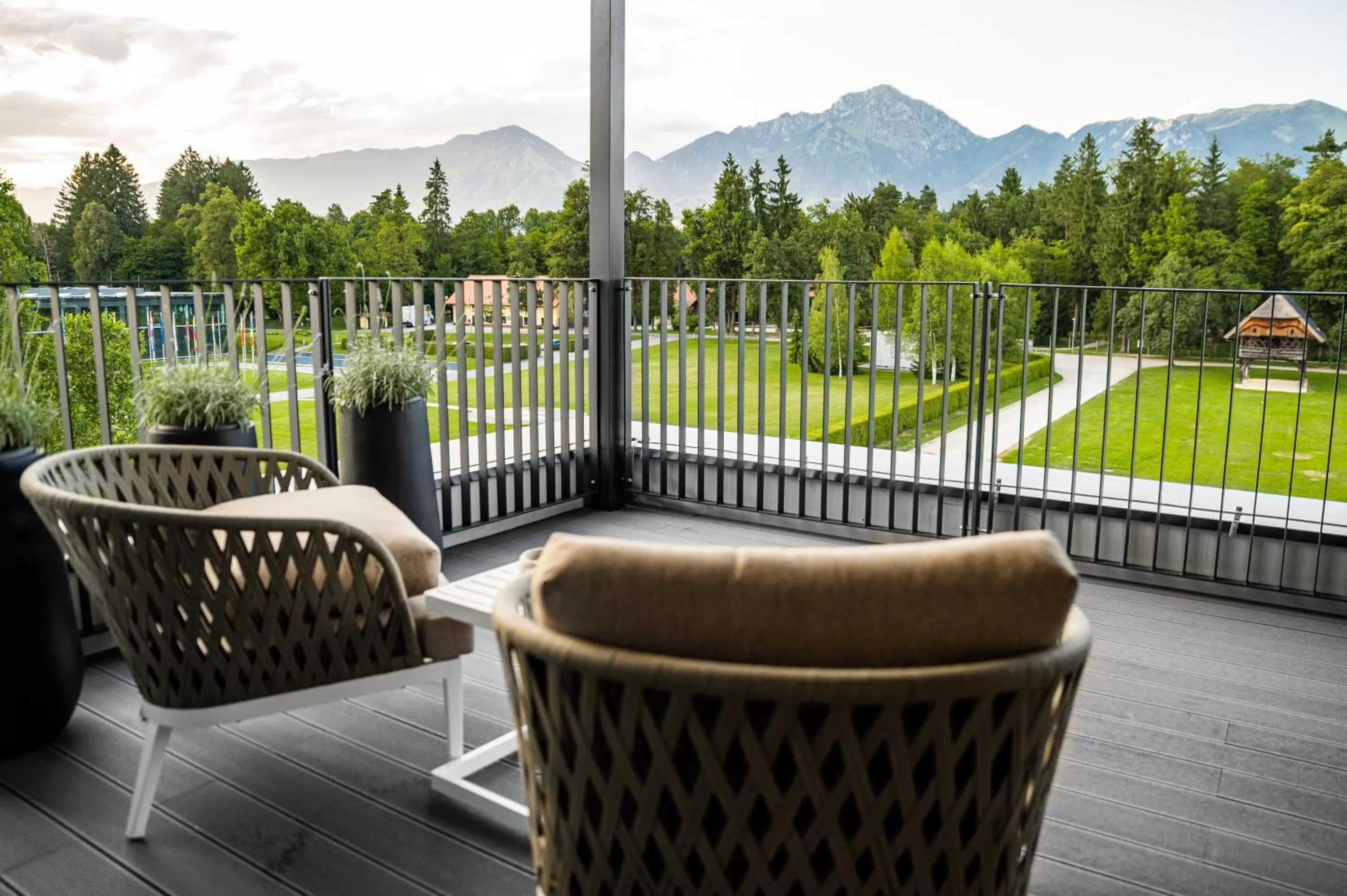 Patio in Elegans Hotel Brdo