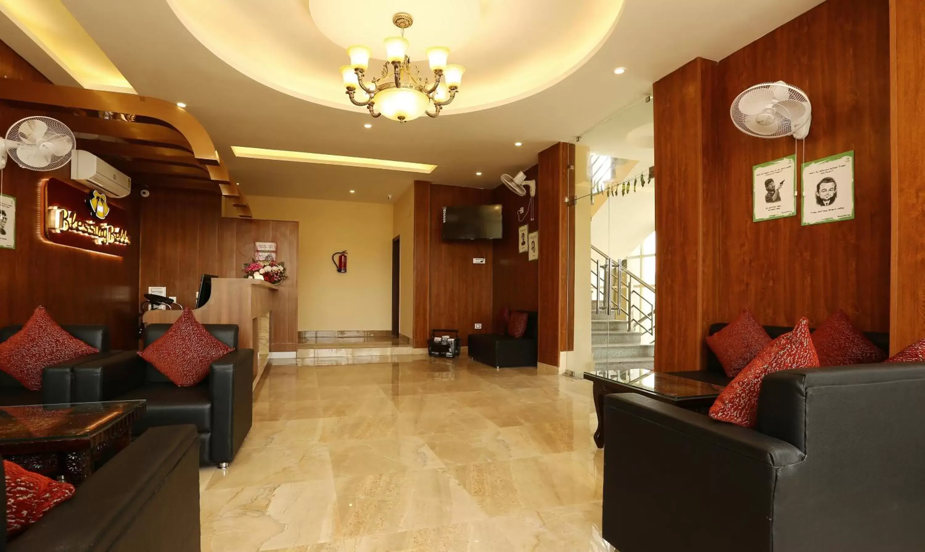 Lobby or reception in Treebo Blessing Bells Lobby or reception in Treebo Blessing Bells