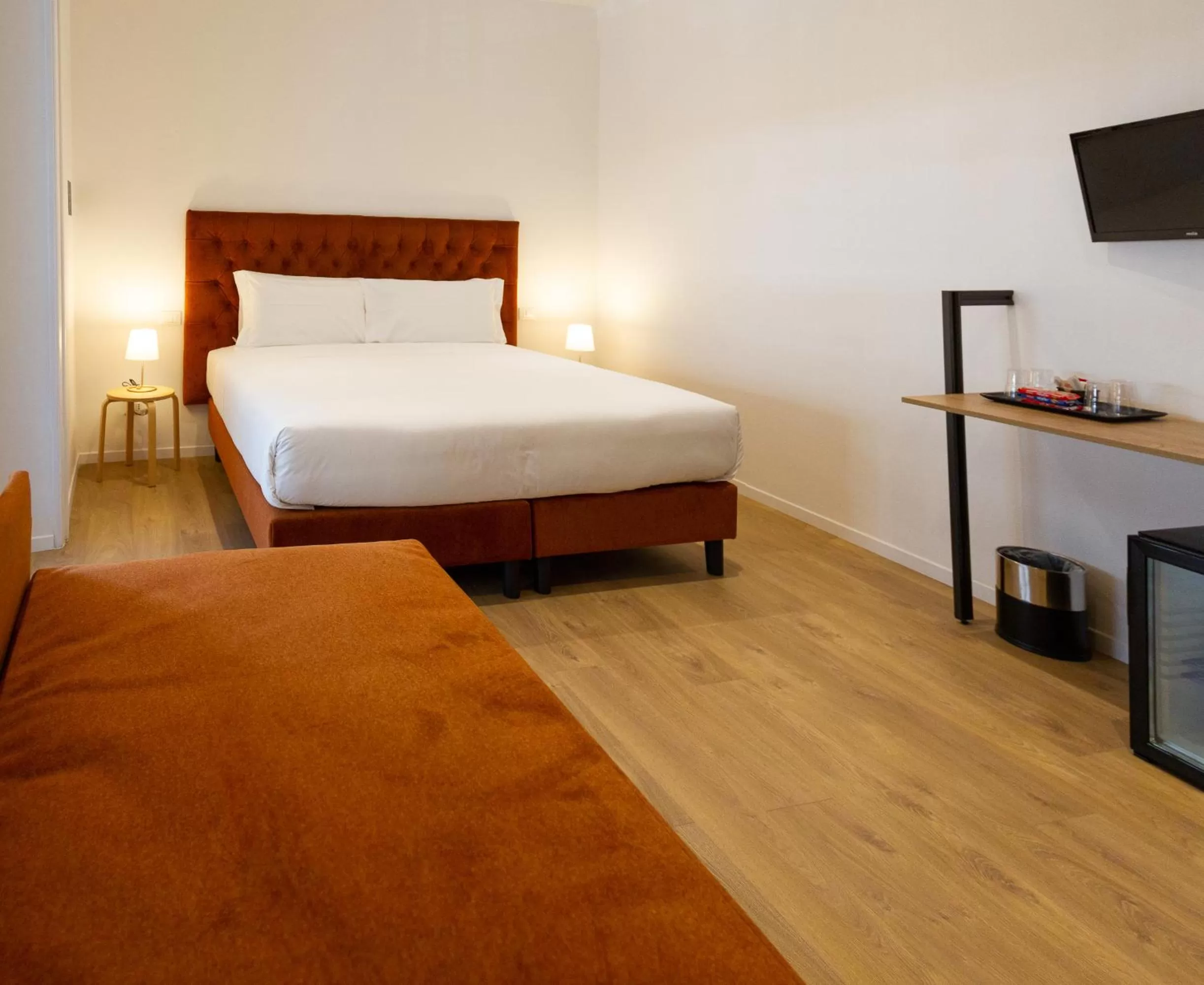 Bed in Michelangelo Vatican Rooms