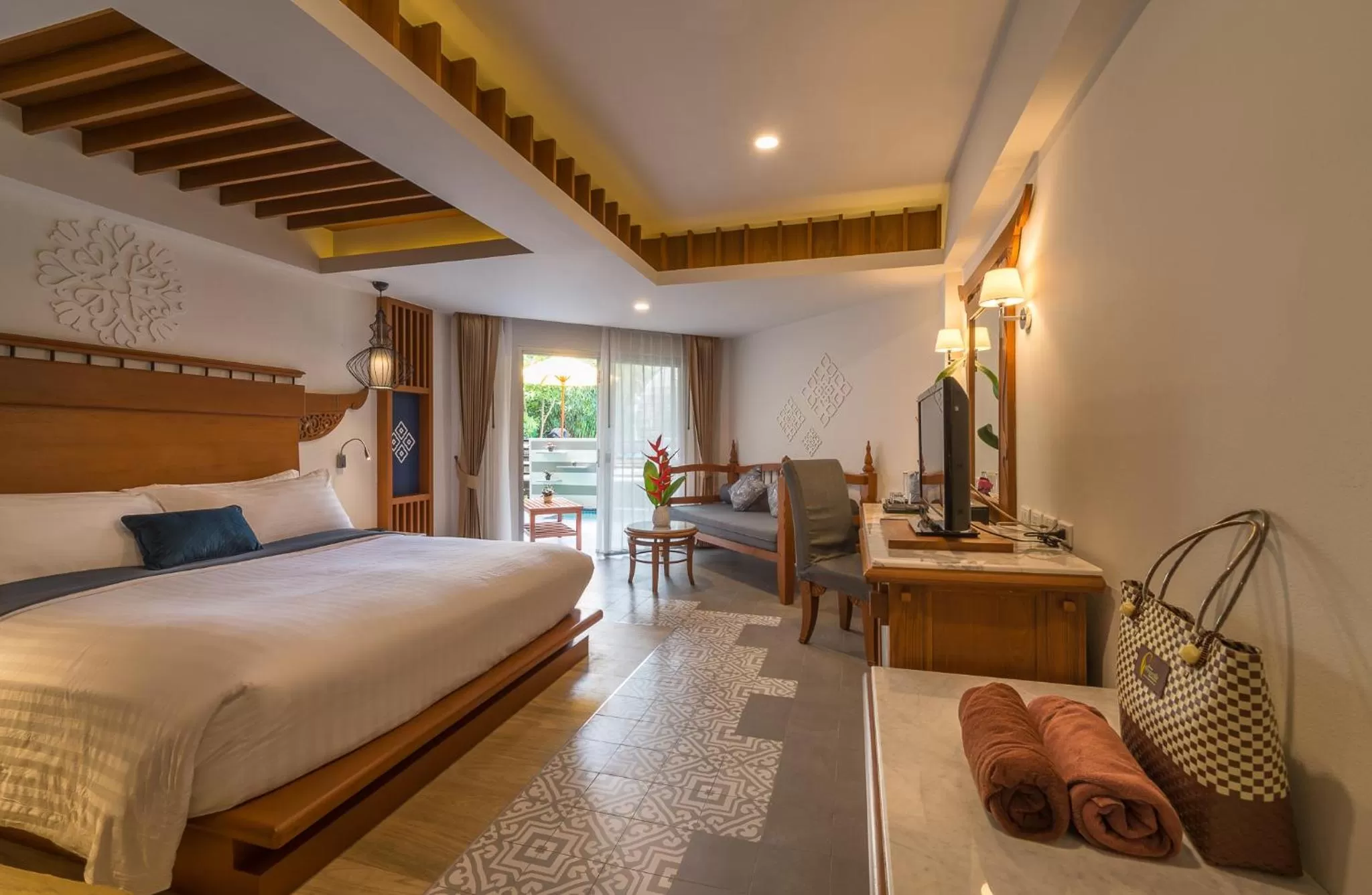 Photo of the whole room, Bed in Aonang Princeville Villa Resort & Spa - GHA WellHotel-Halal Certified, Krabi, Thailand