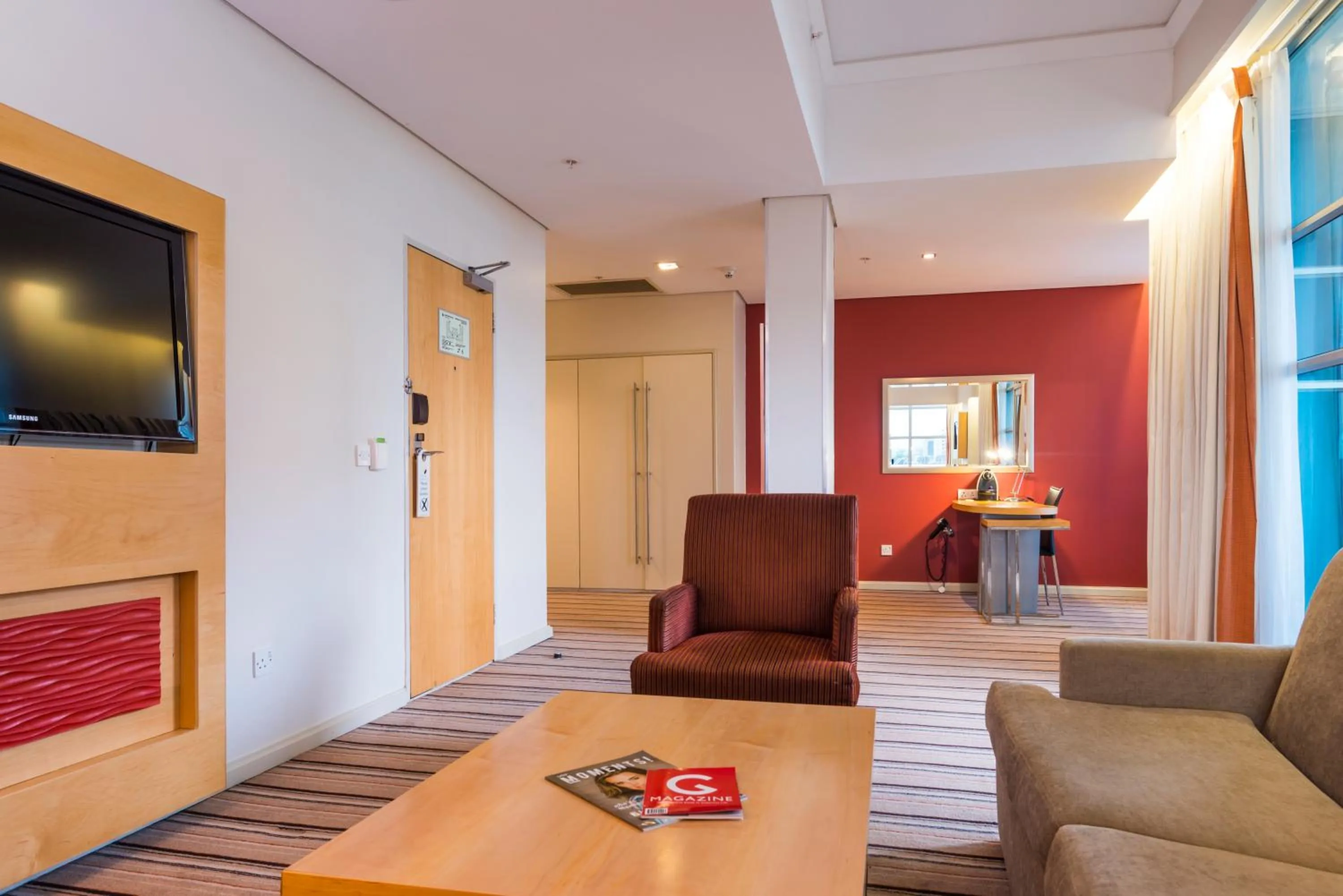 Seating area in Protea Hotel by Marriott Gaborone Masa Square