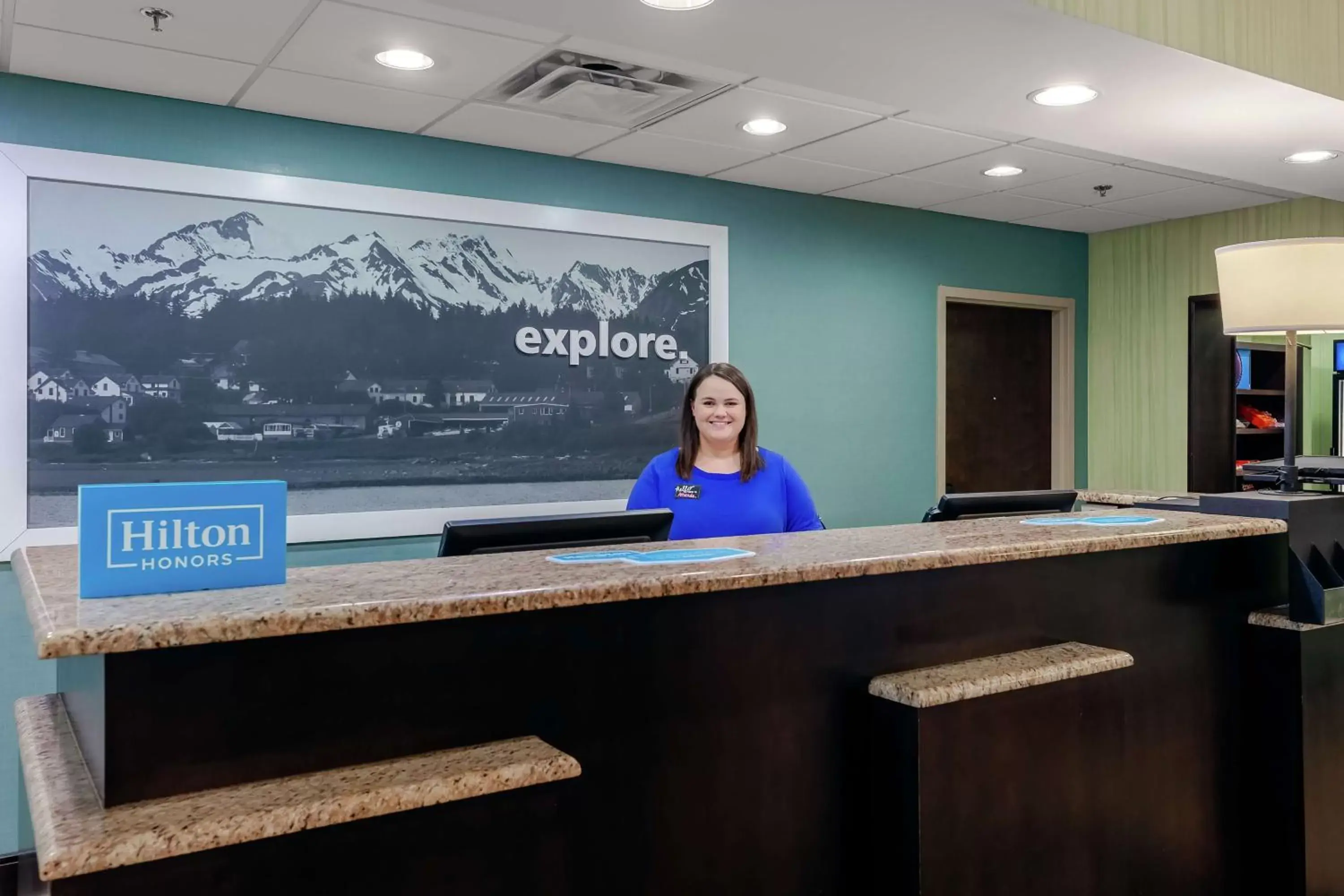 Lobby or reception in Hampton Inn and Suites Adairsville/Calhoun Area Lobby or reception in Hampton Inn and Suites Adairsville/Calhoun Area