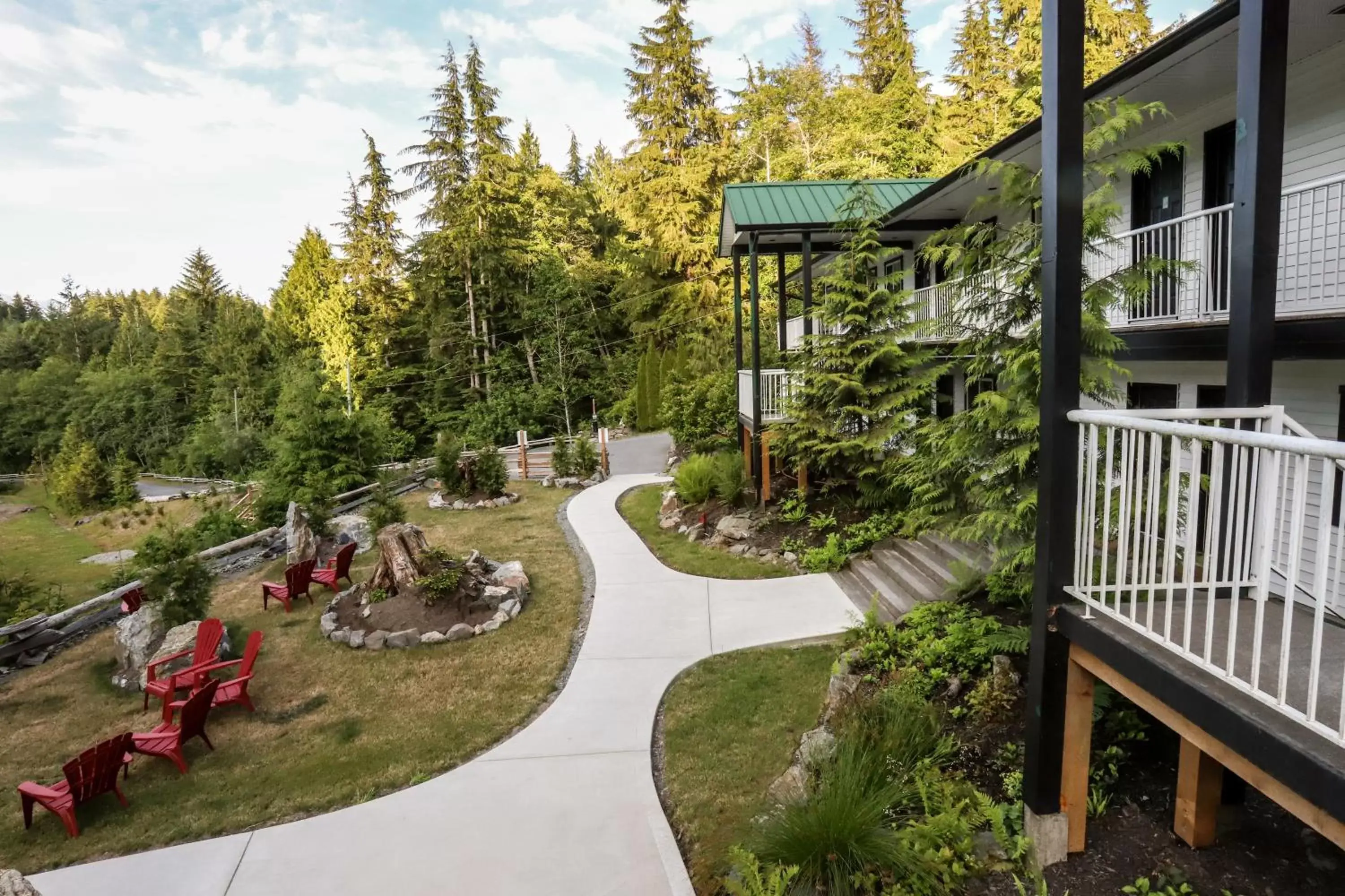 Facade/entrance in West Coast Trail Lodge