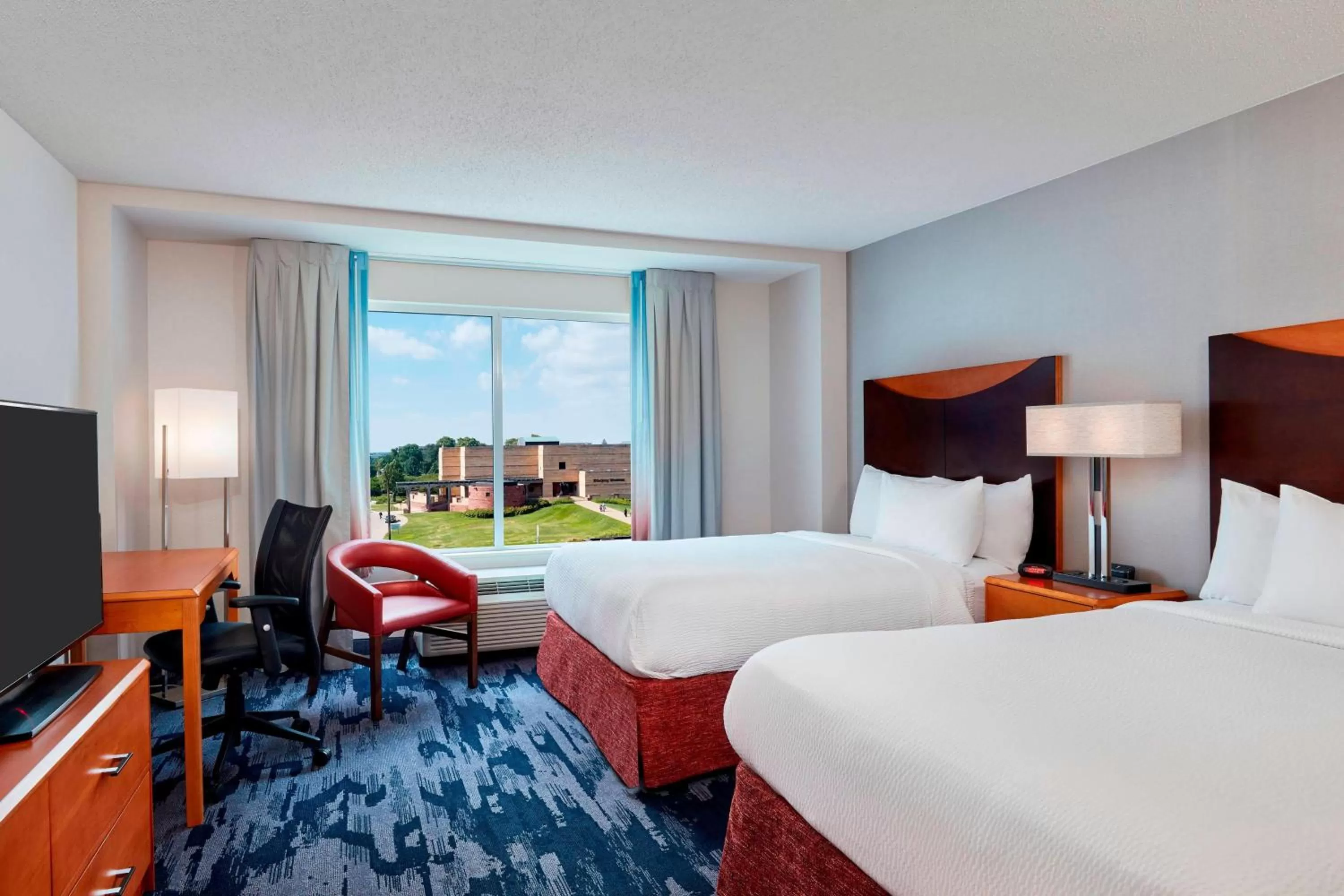 Photo of the whole room, Bed in Fairfield Inn Suites Indianapolis Downtown