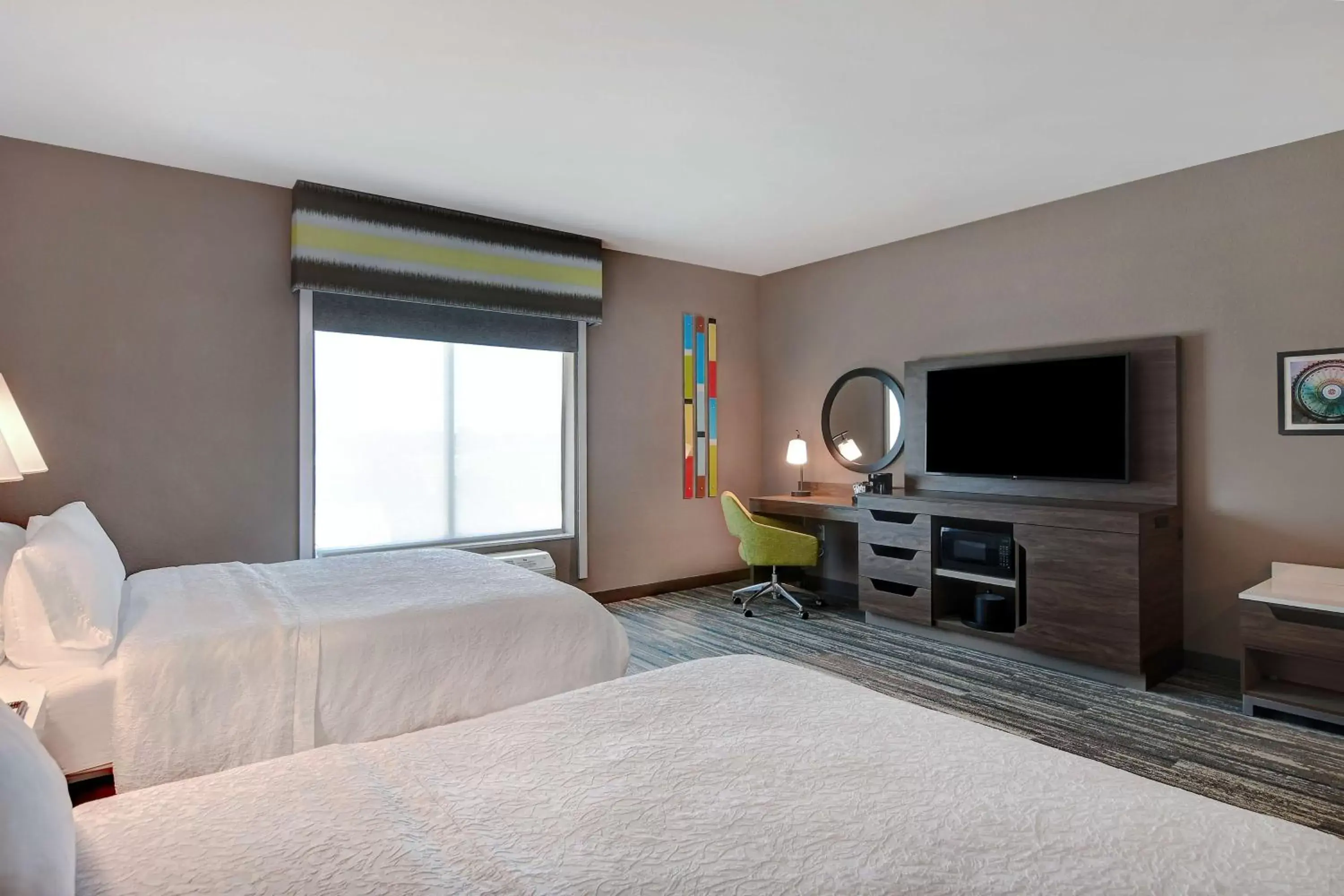 Queen Room with Two Queen Beds - Hearing Access/Non-Smoking in Hampton Inn & Suites Canal Winchester Columbus Queen Room with Two Queen Beds - Hearing Access/Non-Smoking in Hampton Inn & Suites Canal Winchester Columbus