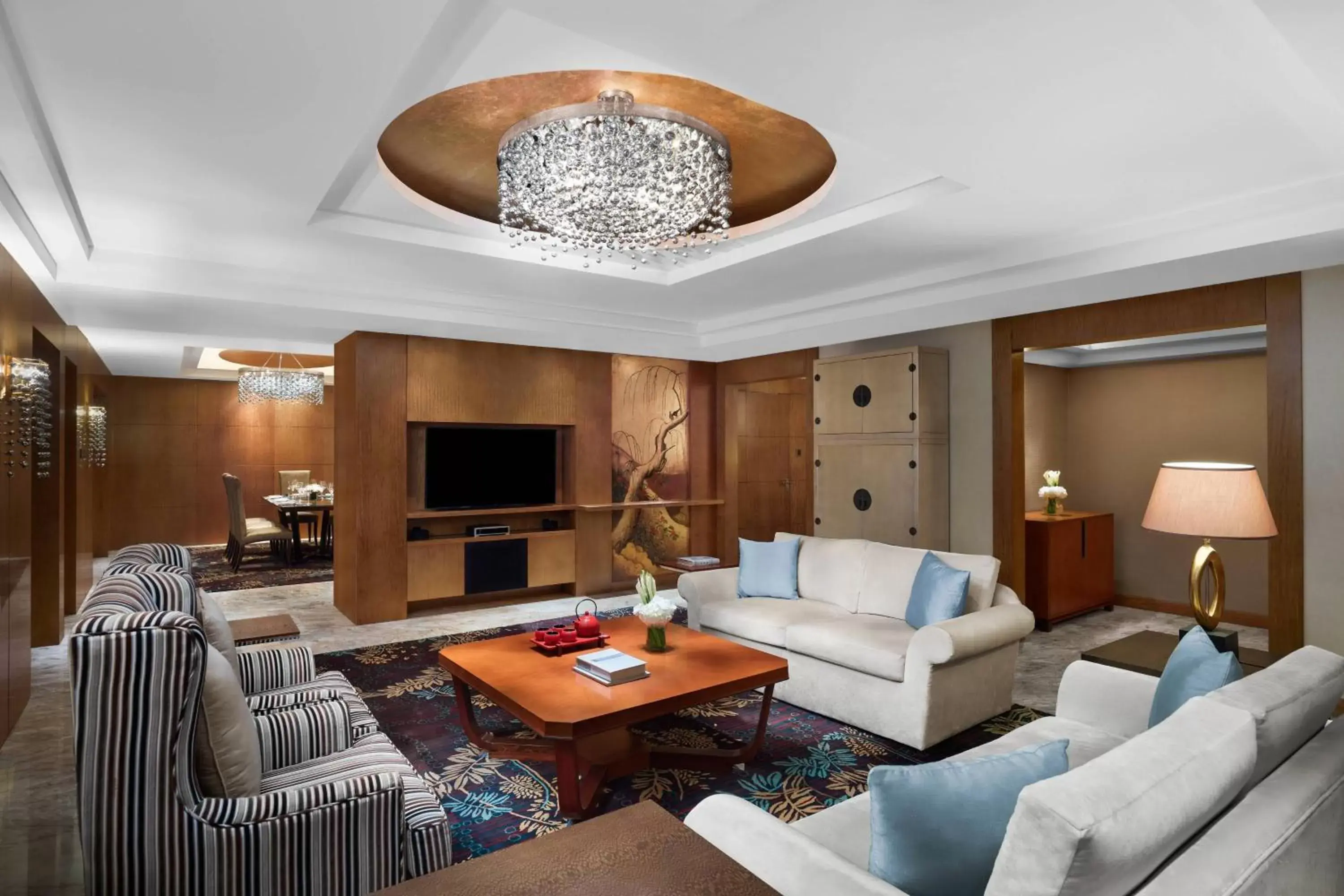 Living room, Seating Area in Suzhou Marriott Hotel