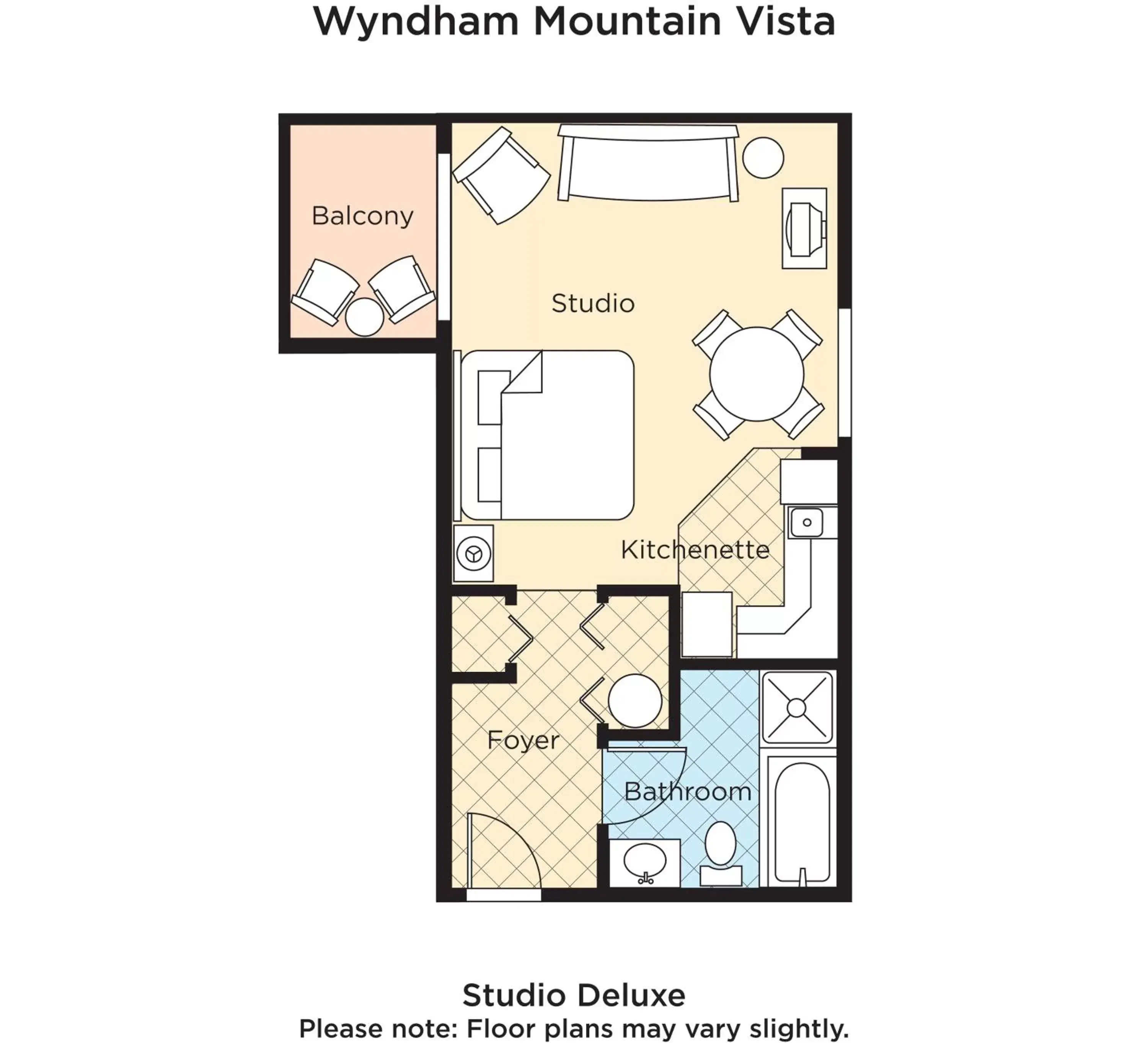 Floor Plan in Club Wyndham Mountain Vista