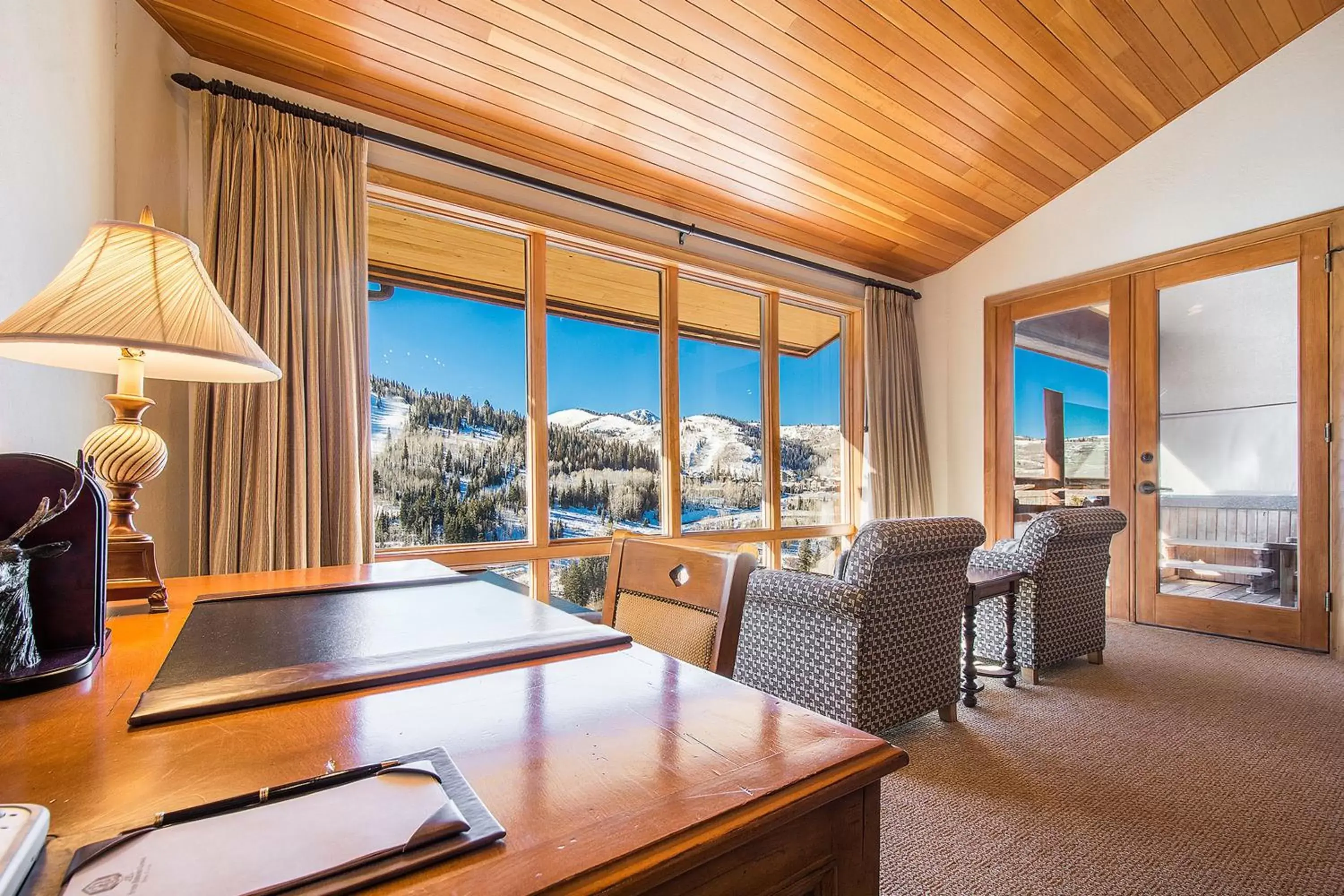 Seating area in Stein Eriksen Lodge Deer Valley