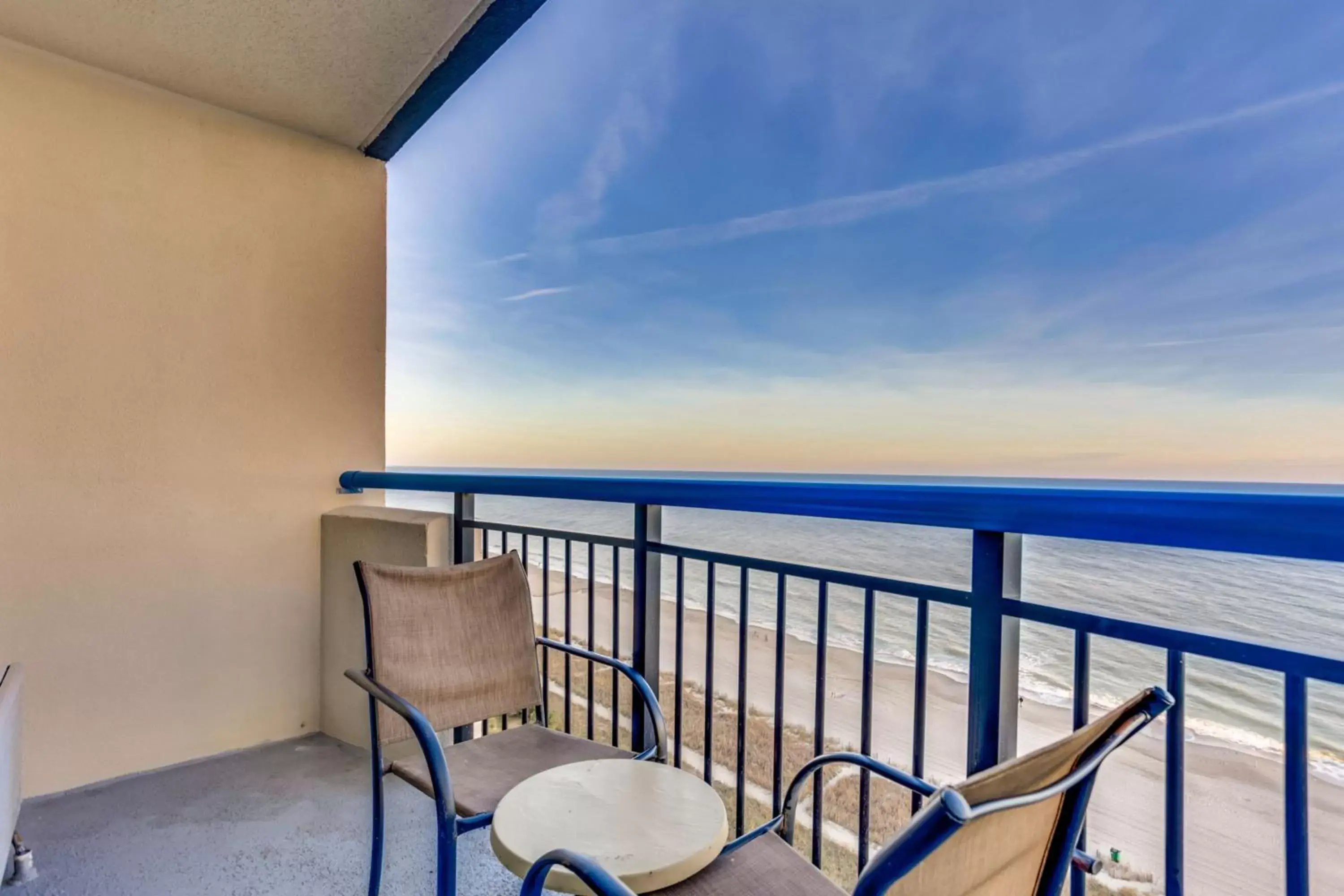 Balcony/Terrace in Boardwalk Beach Resort Condo w Oceanfront Balcony