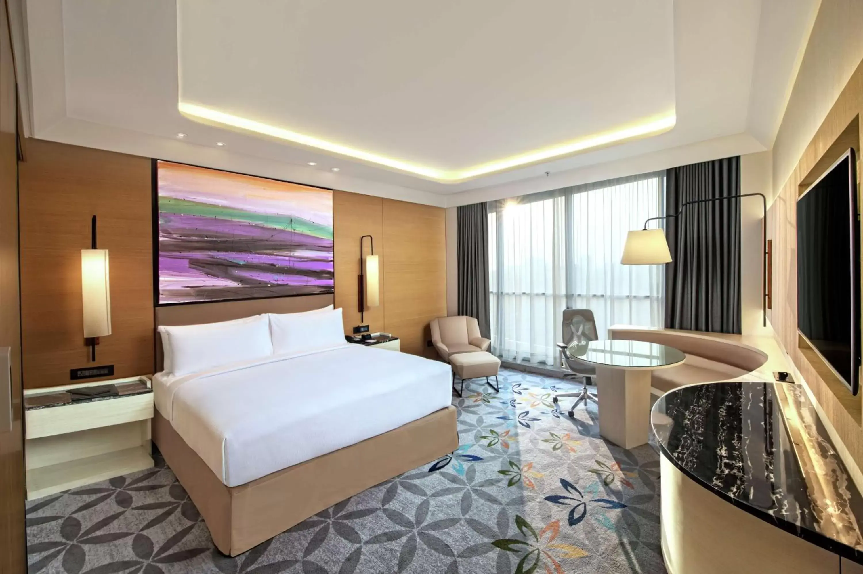 Bedroom in DoubleTree by Hilton Ahmedabad