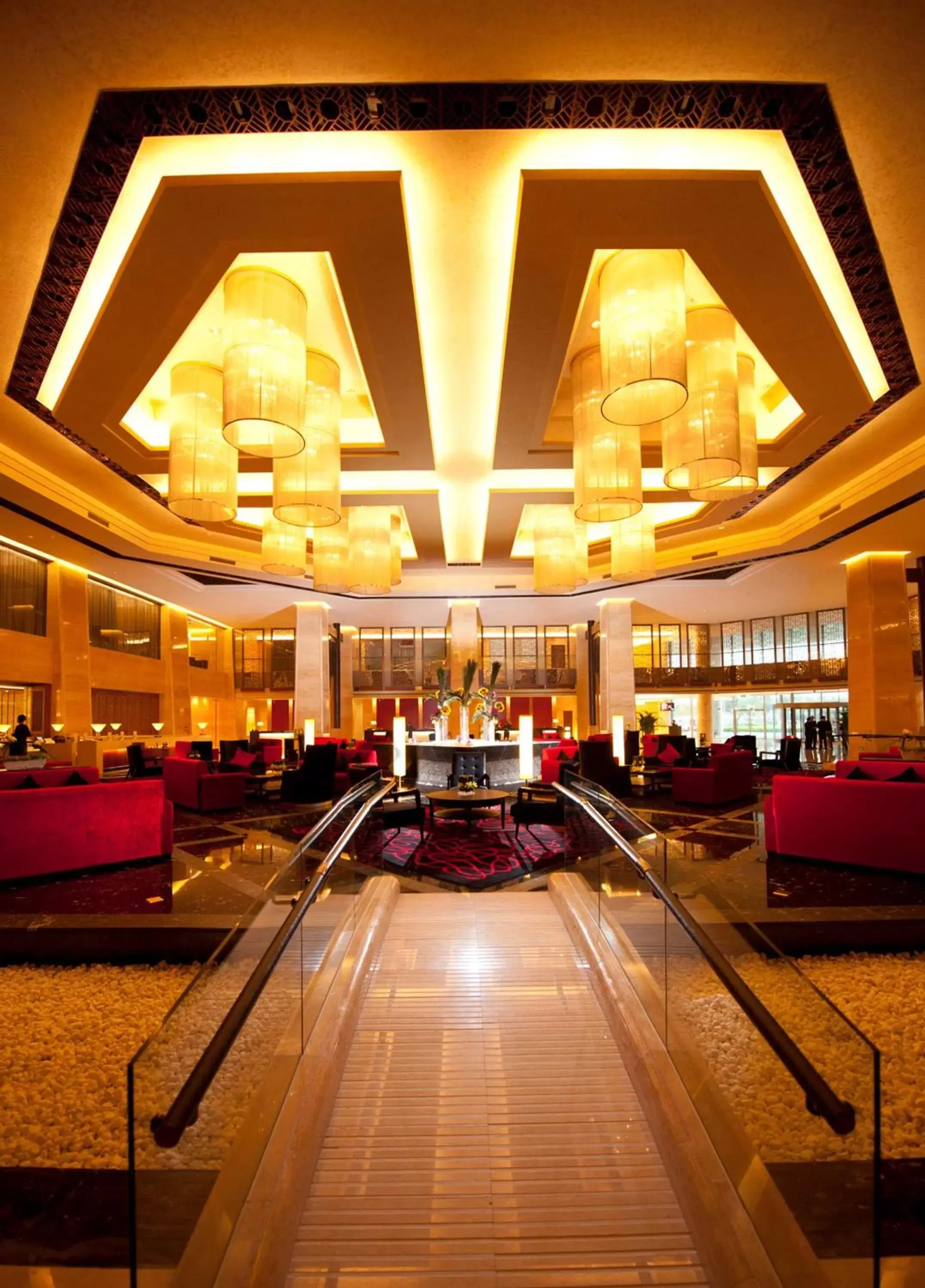 Lobby or reception in Hilton Beijing Capital Airport