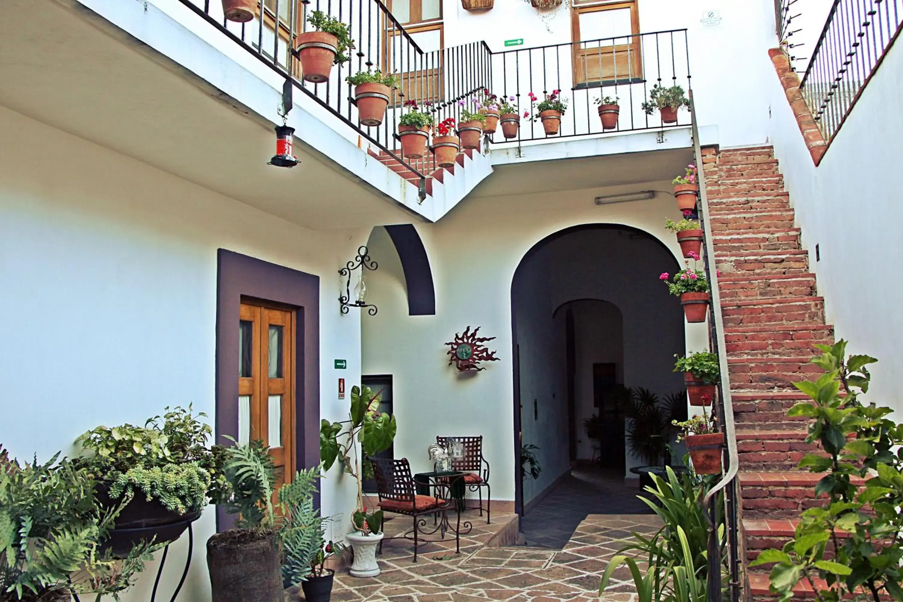 Patio in El Serafin Hotel Boutique